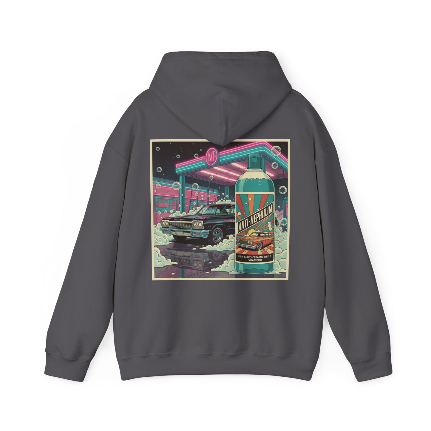Retro Anti Nephilim Car Wash Hoodie - Kirk Ave. Apparel