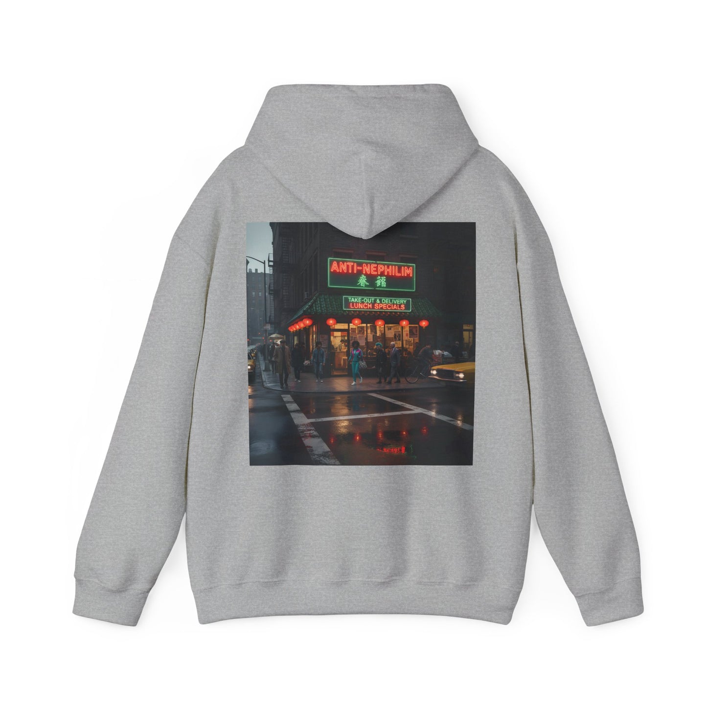 NYC Retro Chinese Anti Nephilim Hoodie - Kirk Ave. Apparel