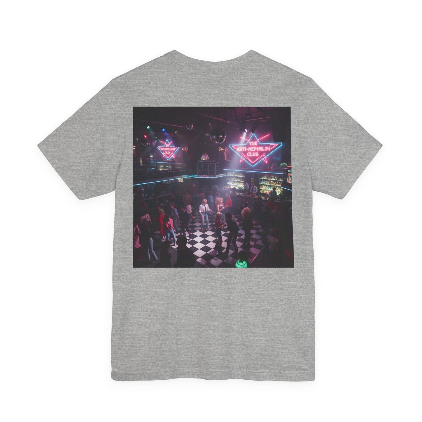 80s Neon Nightclub Anti Nephilim T Shirt - Kirk Ave. Apparel