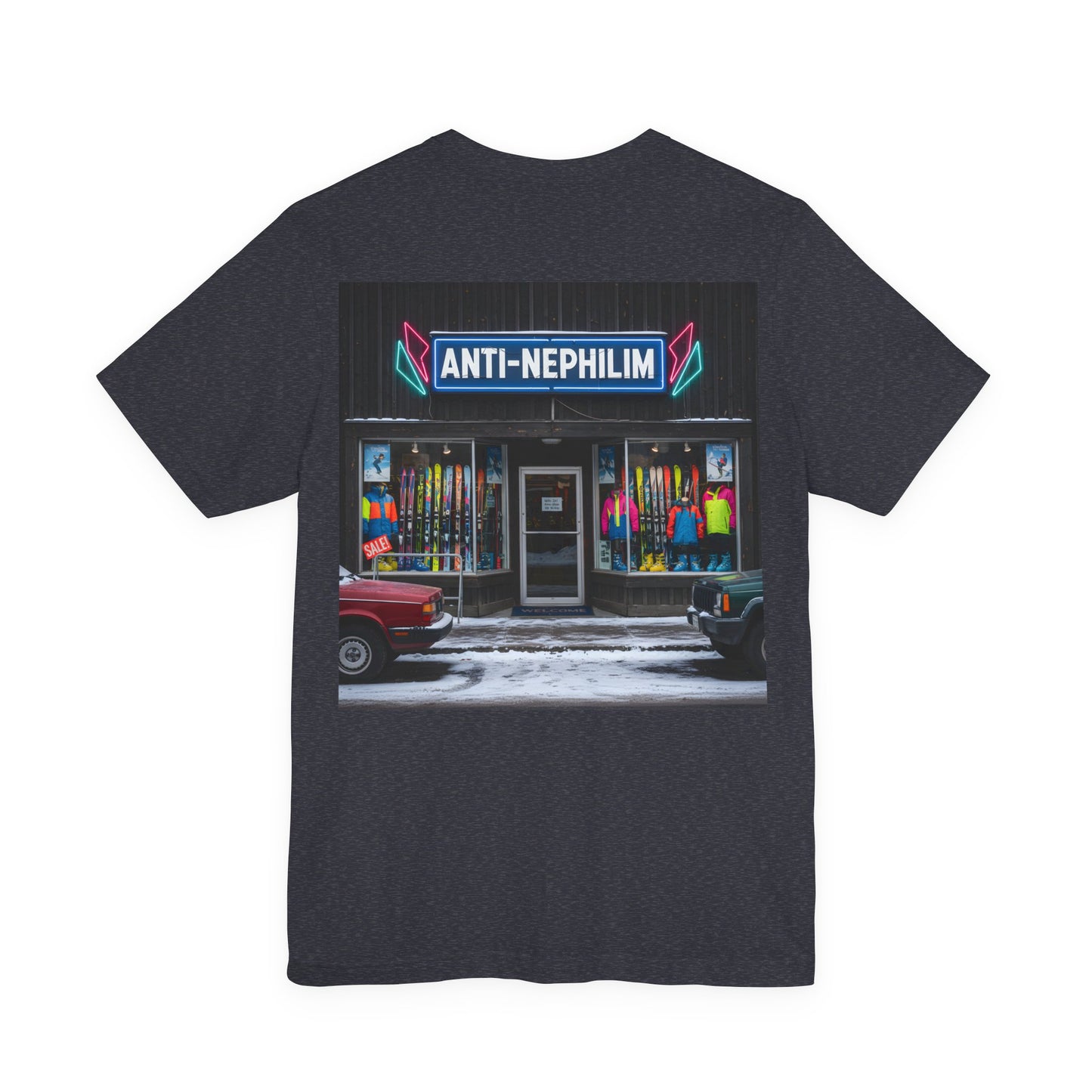 Anti Nephilim Ski Shop T Shirt - Kirk Ave. Apparel