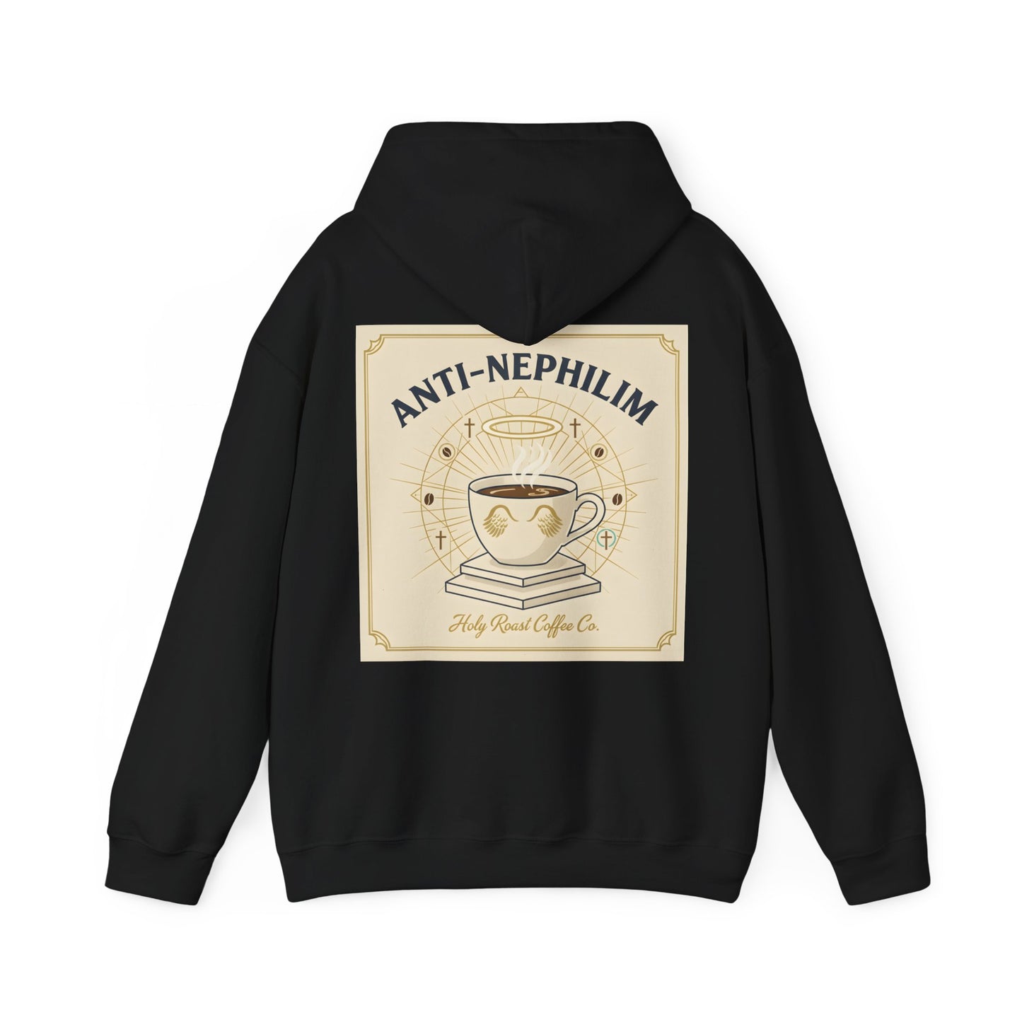 Retro Anti Nephilim Coffee Hoodie — Kirk Ave. Apparel