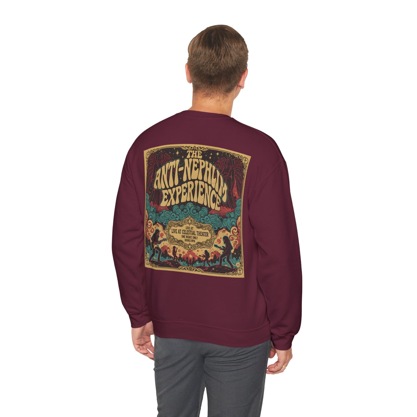 70s Concert Sweatshirt Anti Nephilim Experience - Kirk Ave. Apparel