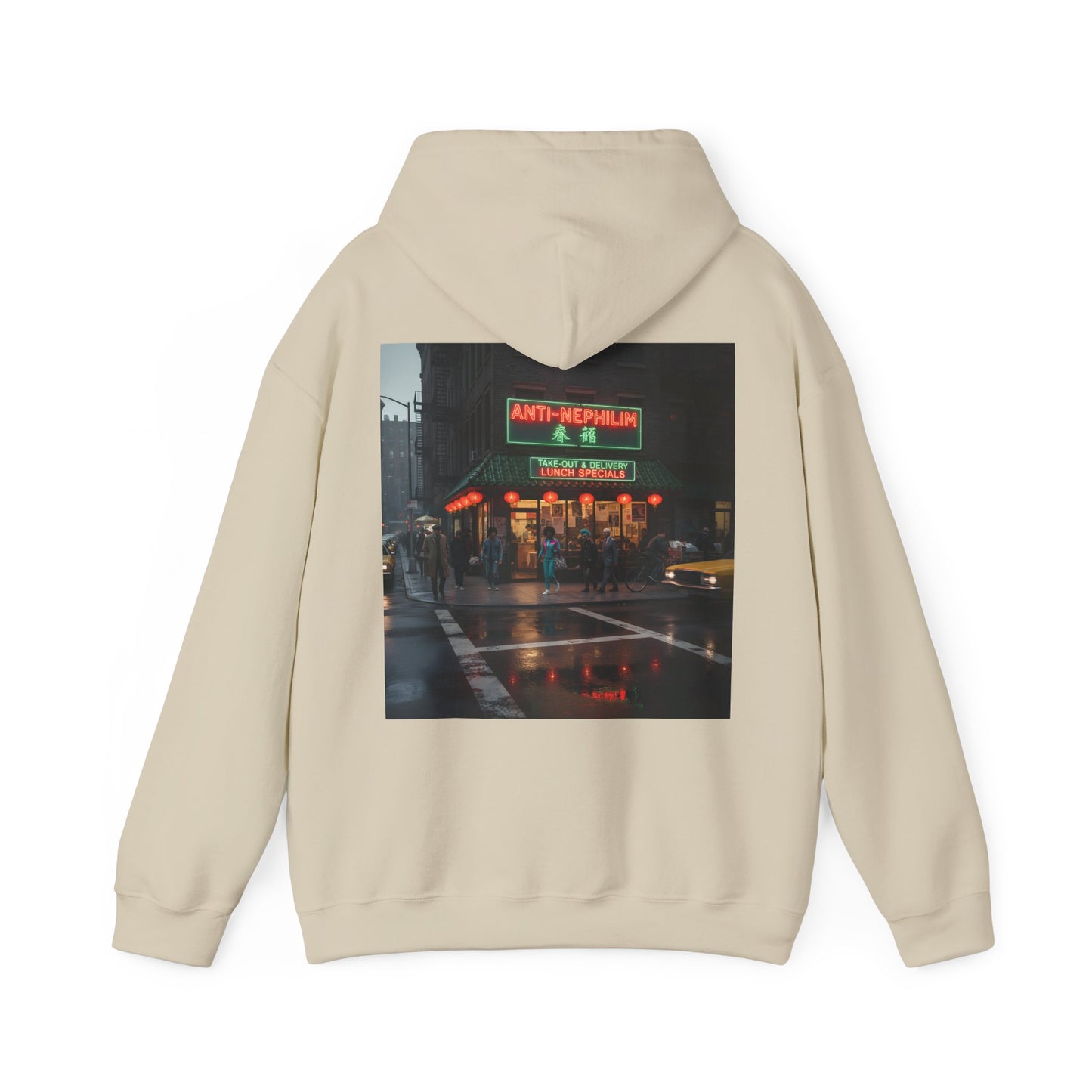 NYC Retro Chinese Anti Nephilim Hoodie - Kirk Ave. Apparel