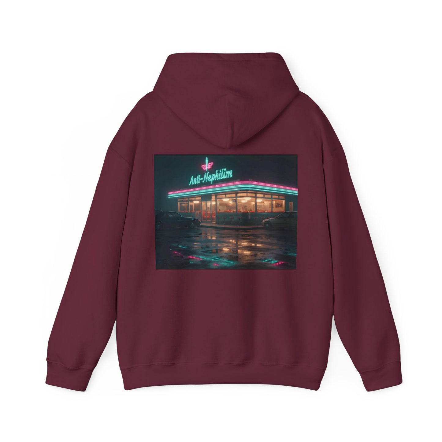 Vintage Neon Diner Anti Nephilim Hoodie – Kirk Ave. Apparel