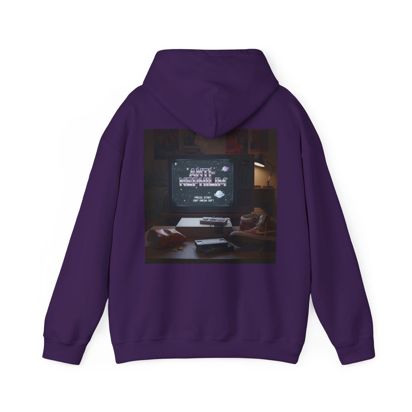 Retro Gamer Anti Nephilim Hoodie - Kirk Ave. Apparel