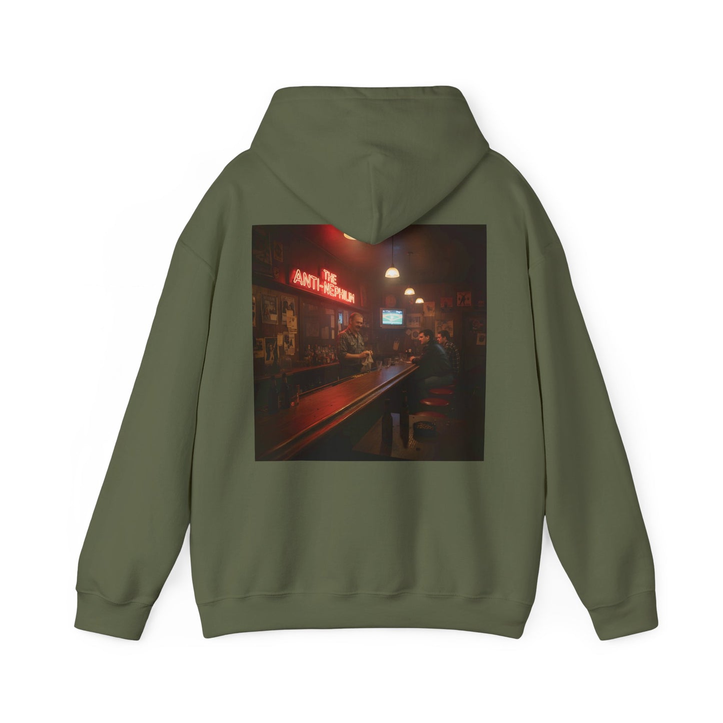 Retro Neon Dive Bar Hoodie - Kirk Ave. Apparel