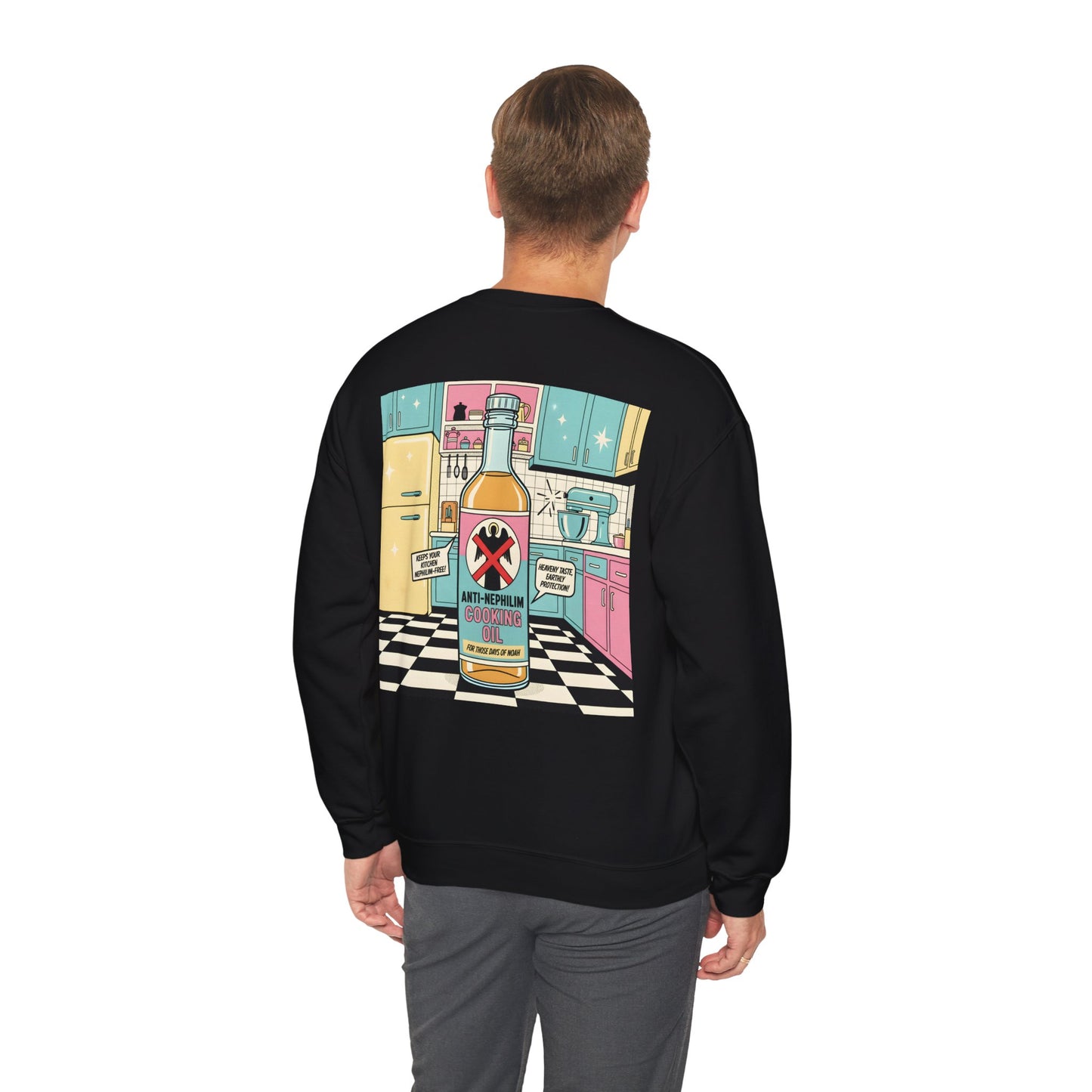 Retro Kitchen Pop Art Anti Nephilim Sweatshirt - Kirk Ave. Apparel