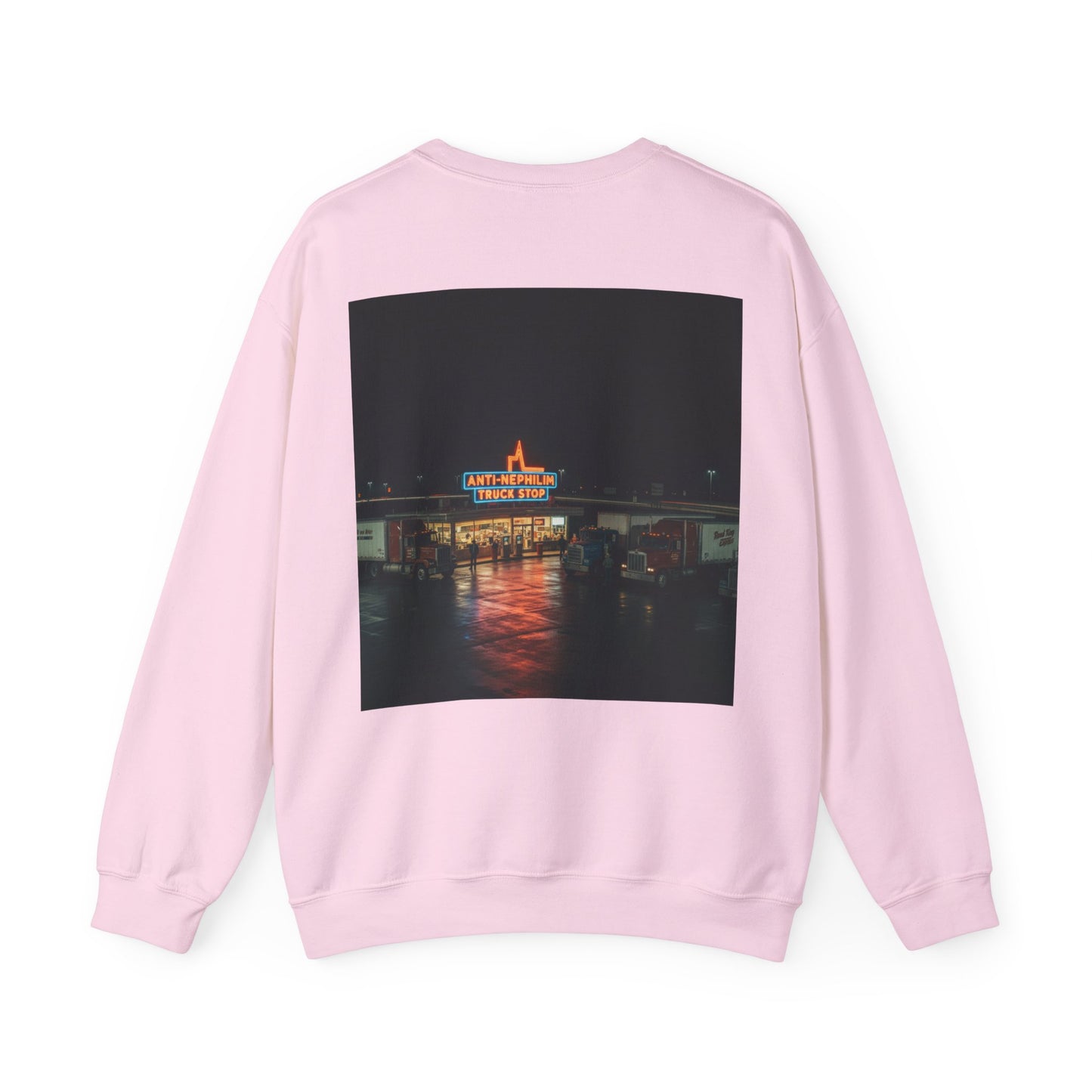 Vintage Neon Anti-Nephilim Truck Stop Sweatshirt — Kirk Ave. Apparel