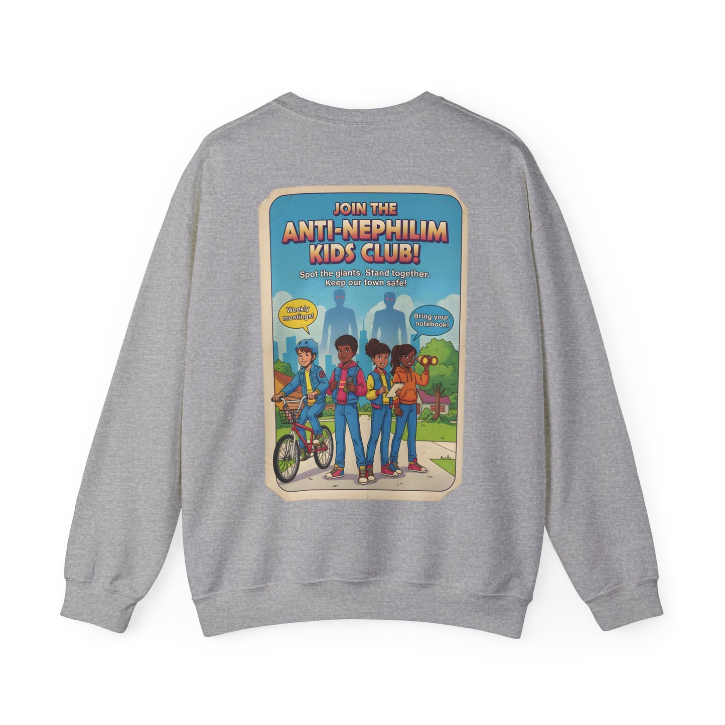 Anti Nephilim Kids Club Sweatshirt — Kirk Ave. Apparel