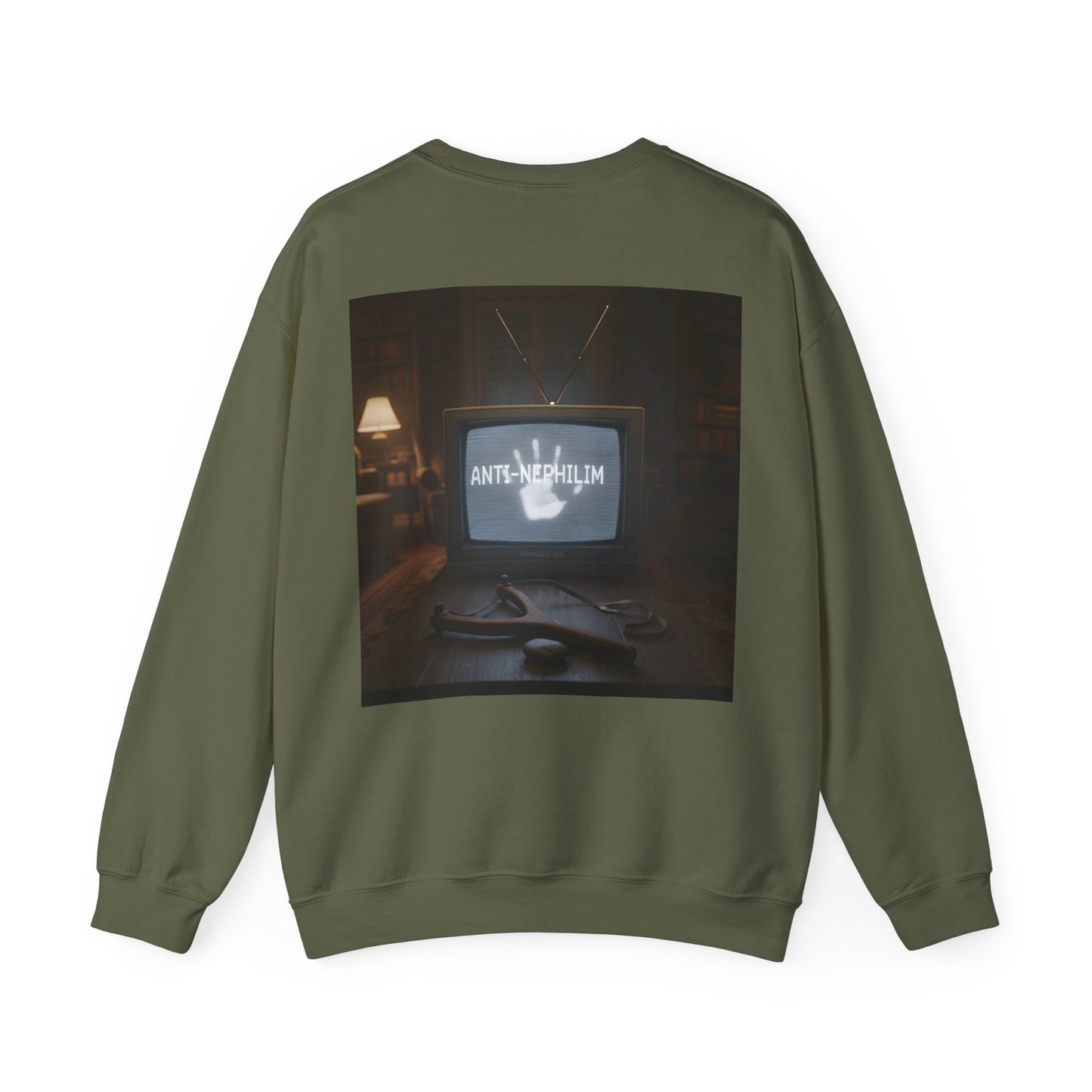 Retro TV Anti Nephilim Sweatshirt - Kirk Ave. Apparel