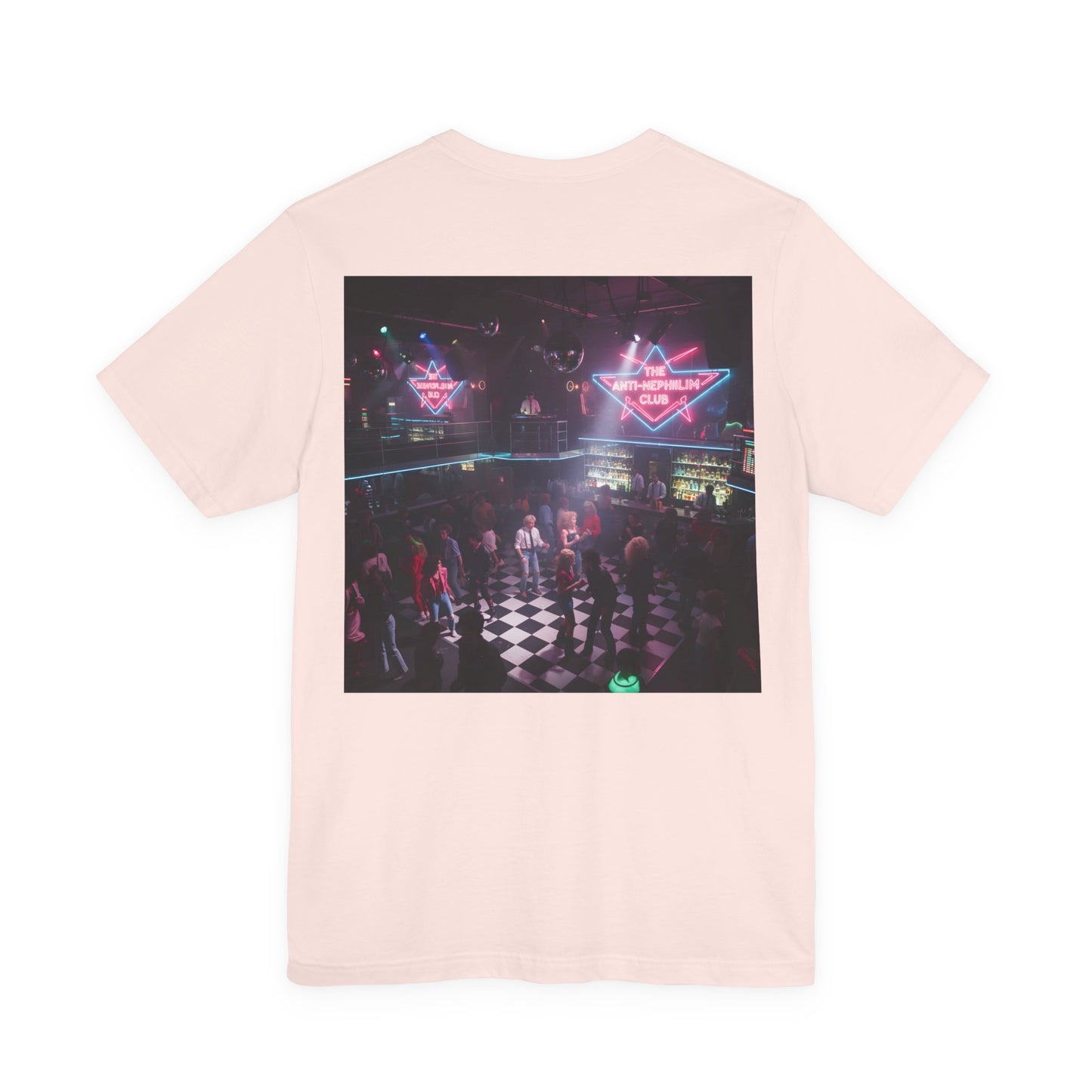 80s Neon Nightclub Anti Nephilim T Shirt - Kirk Ave. Apparel