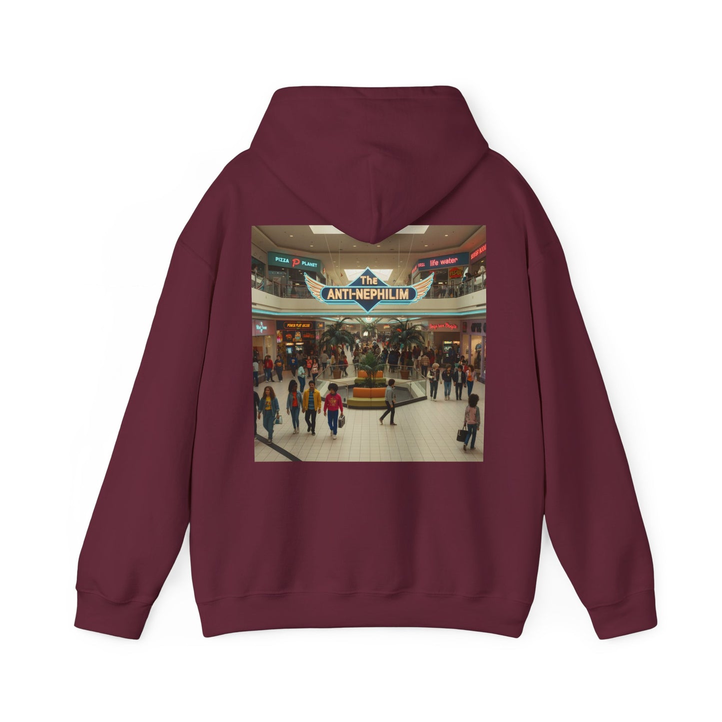 90s Mall Anti Nephilim Hoodie - Kirk Ave. Apparel