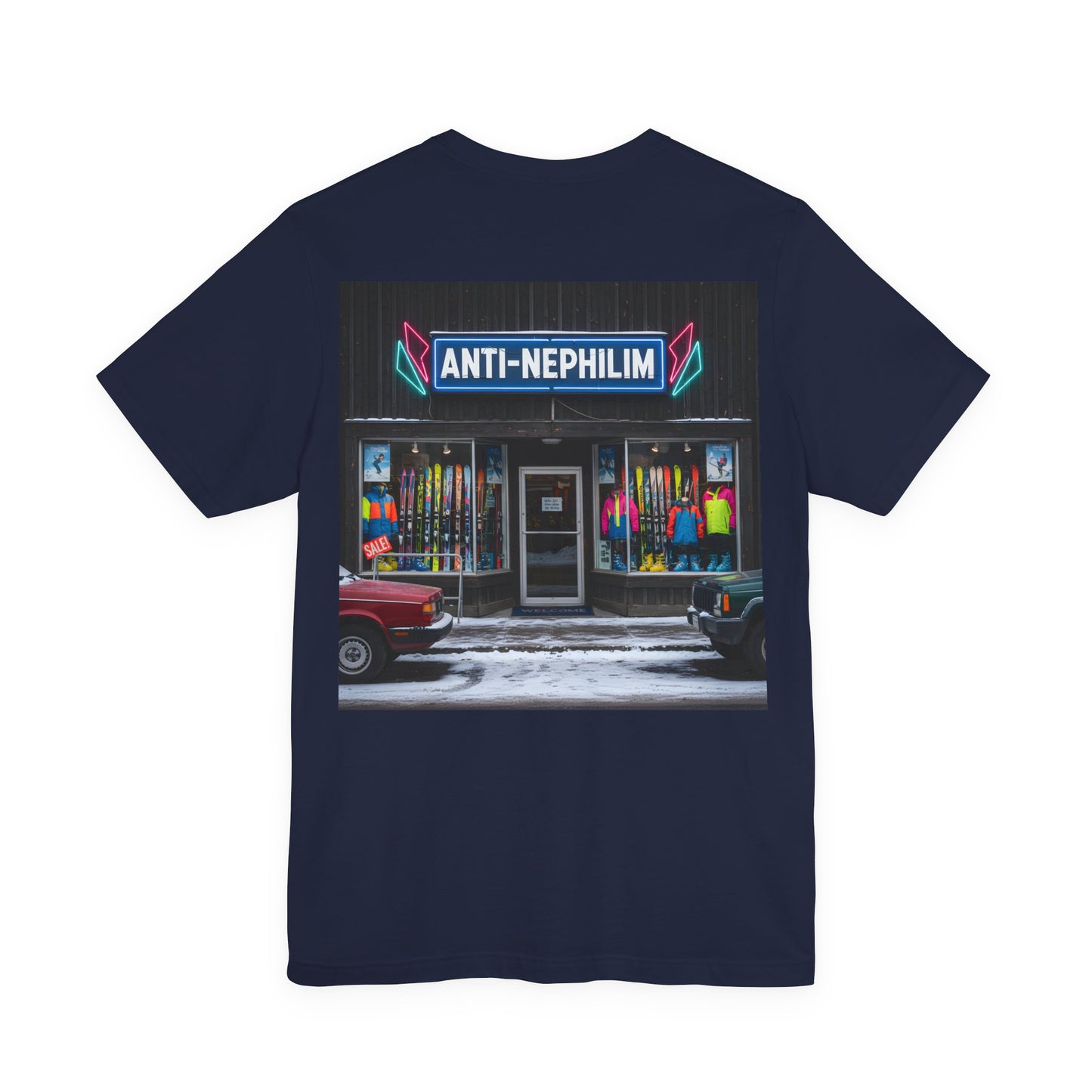 Anti Nephilim Ski Shop T Shirt - Kirk Ave. Apparel