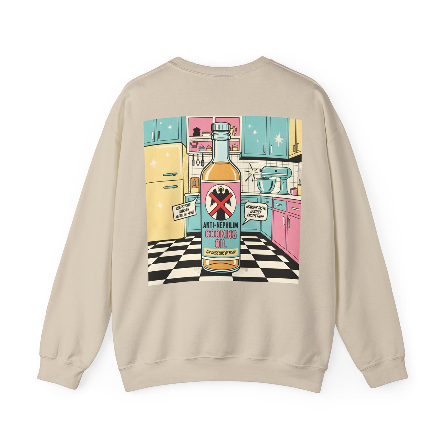 Retro Kitchen Pop Art Anti Nephilim Sweatshirt - Kirk Ave. Apparel