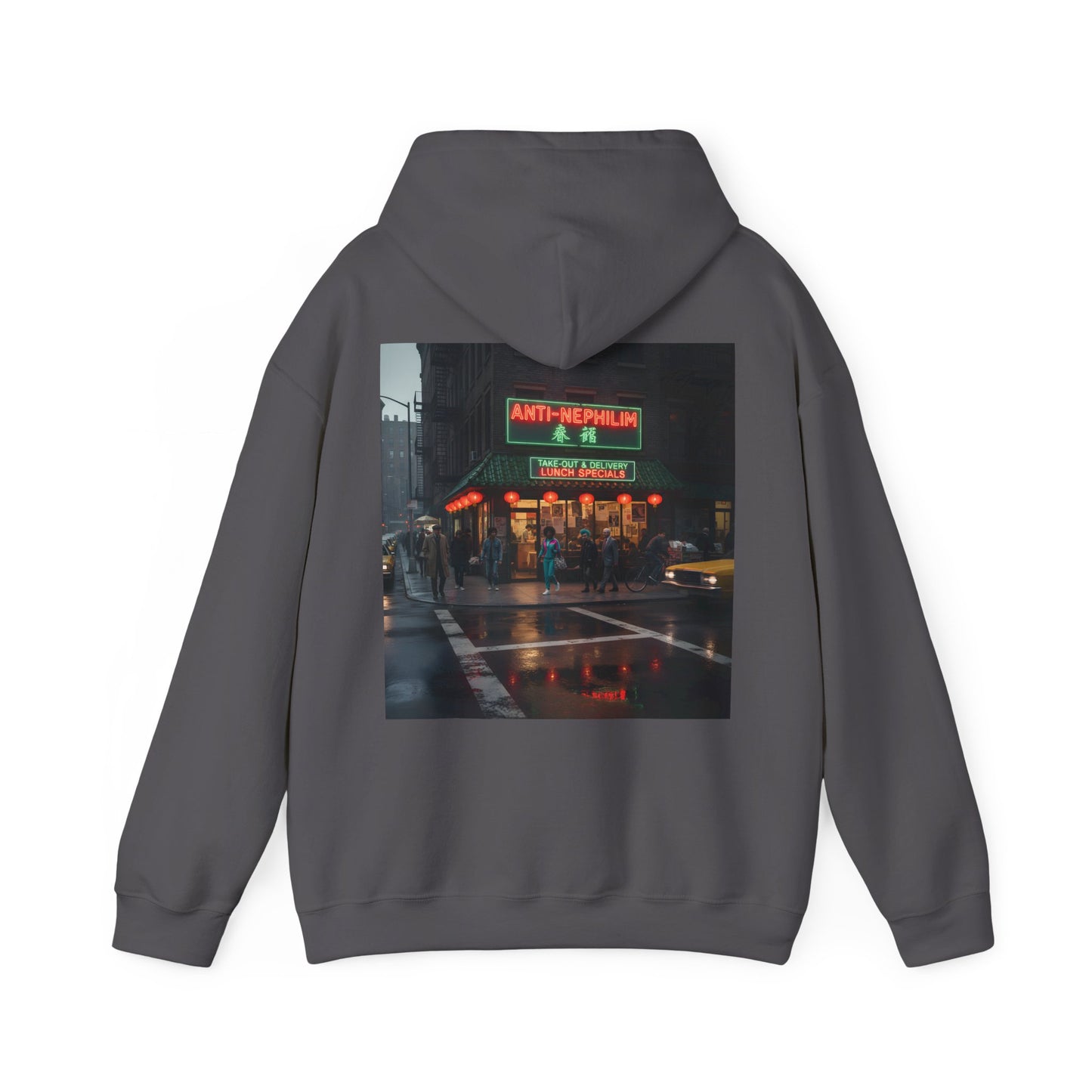 NYC Retro Chinese Anti Nephilim Hoodie - Kirk Ave. Apparel