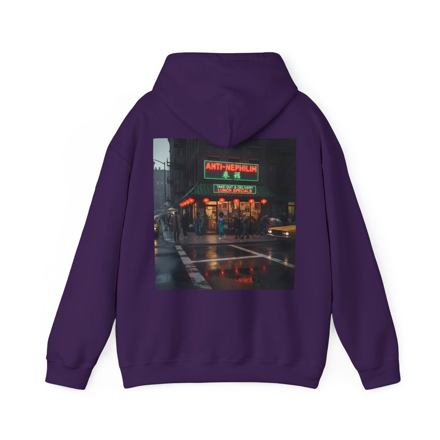 NYC Retro Chinese Anti Nephilim Hoodie - Kirk Ave. Apparel