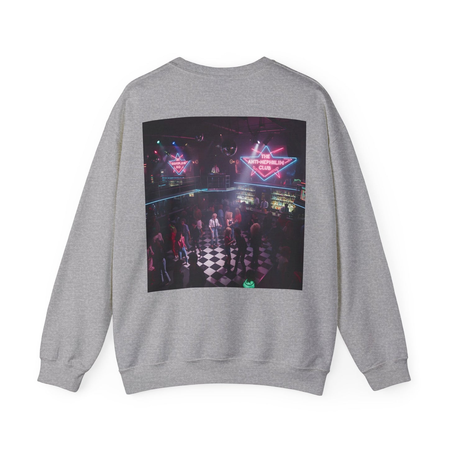 80s Neon Nightclub Anti Nephilim Sweatshirt - Kirk Ave. Apparel