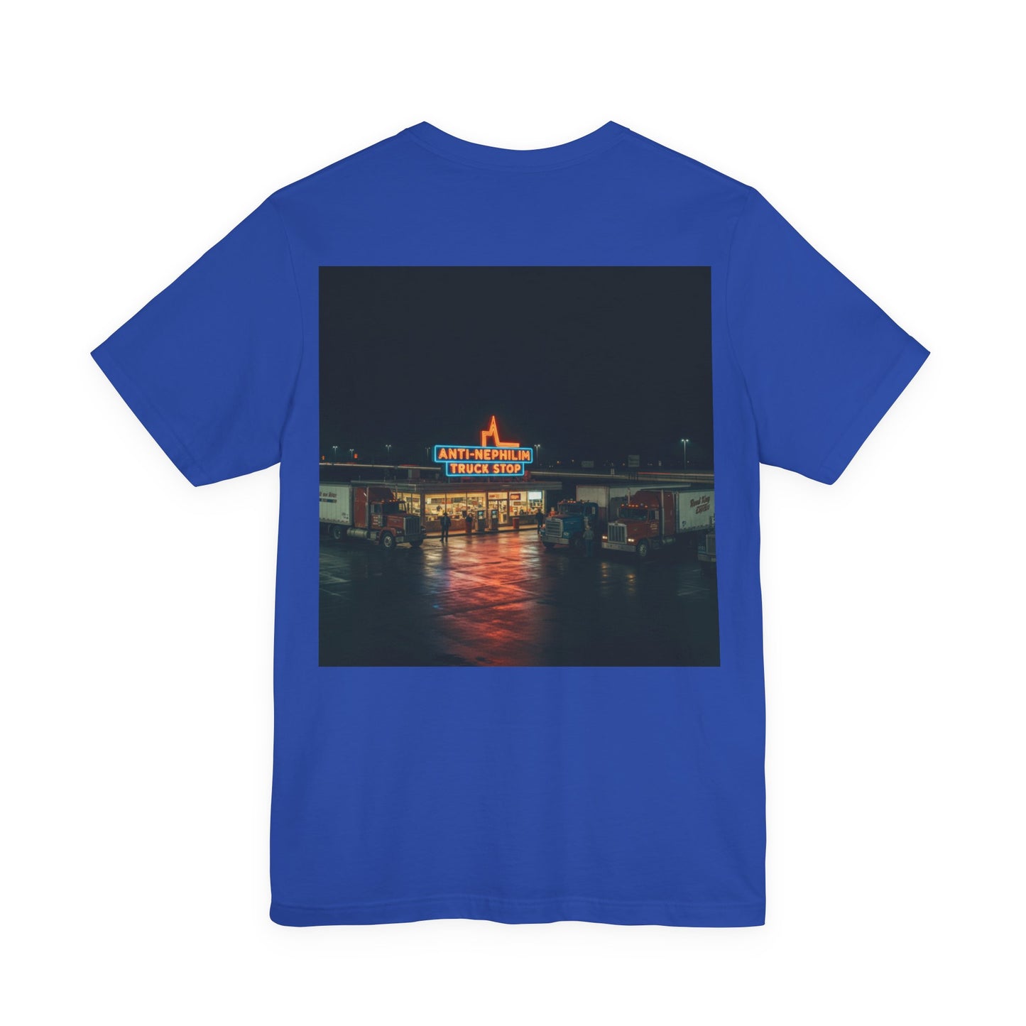 Vintage Neon Anti-Nephilim Truck Stop T-Shirt — Kirk Ave. Apparel