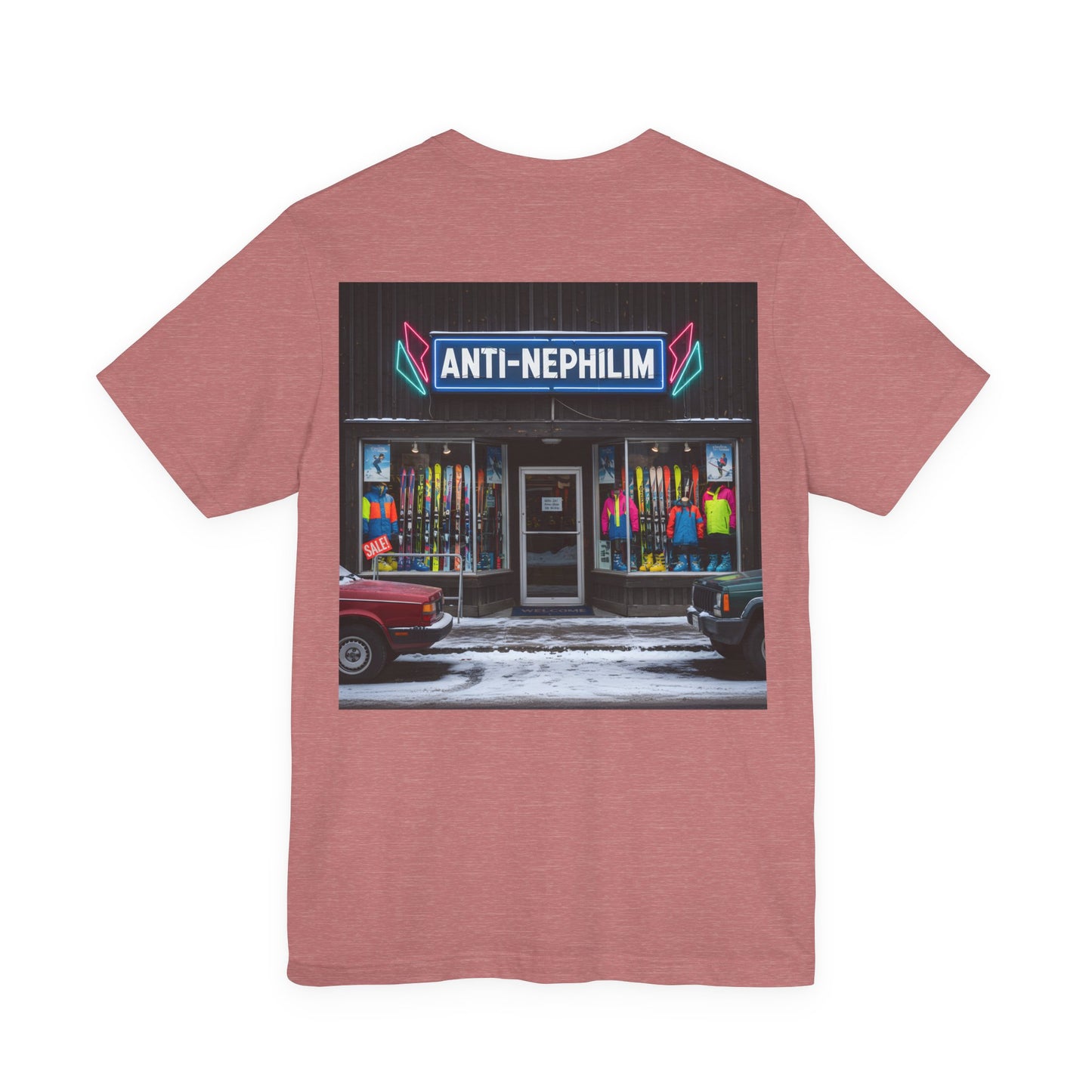 Anti Nephilim Ski Shop T Shirt - Kirk Ave. Apparel