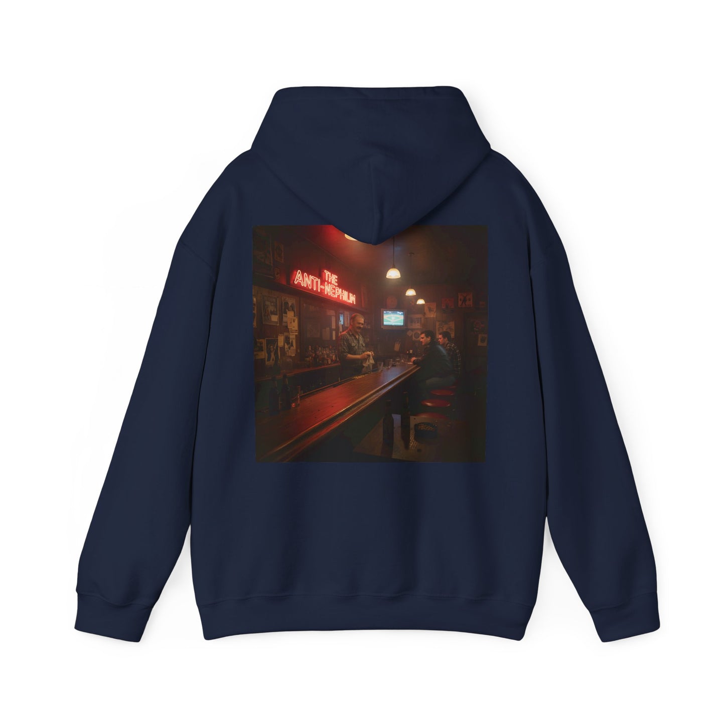 Retro Neon Dive Bar Hoodie - Kirk Ave. Apparel