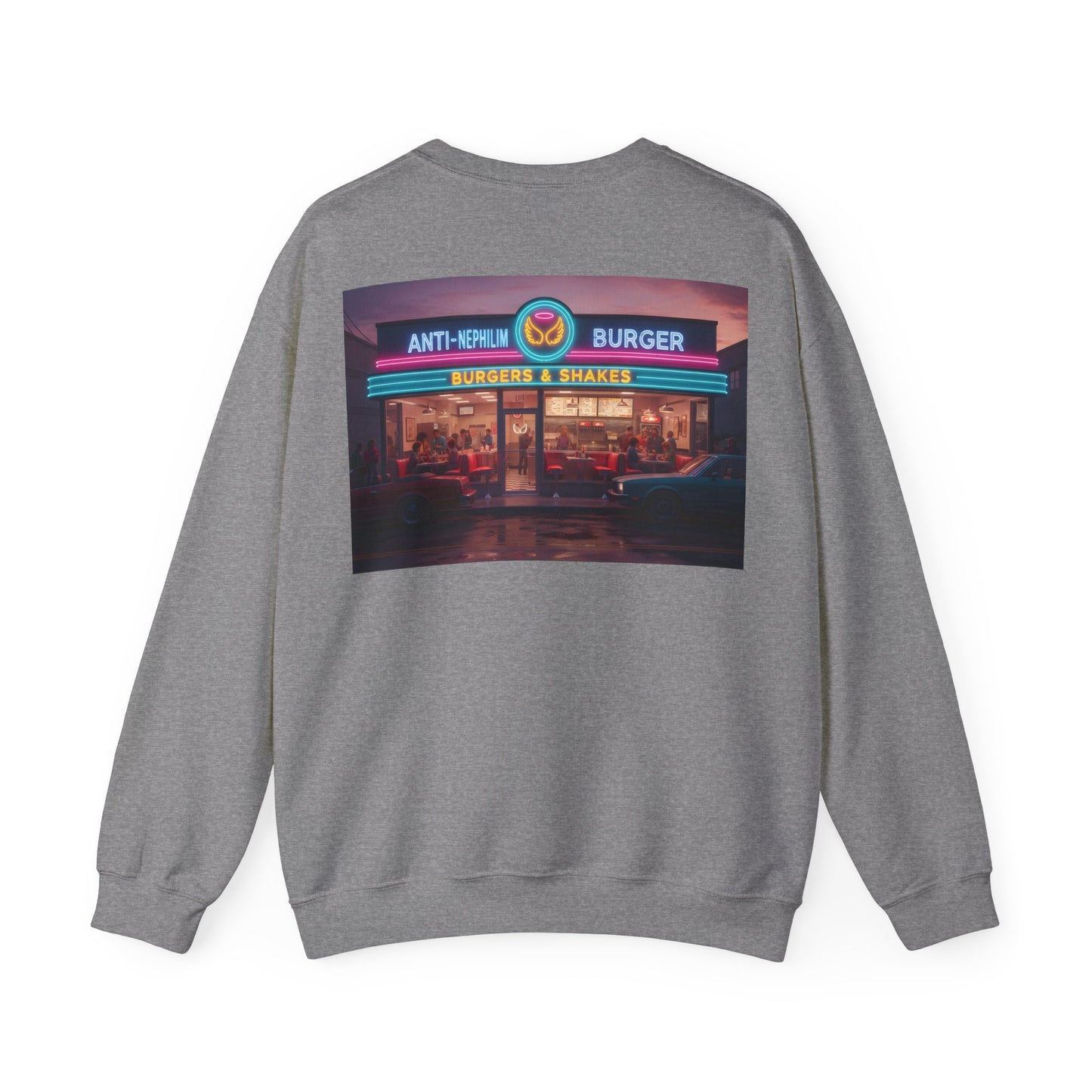 Retro Neon Burger Joint Sweatshirt — Kirk Ave. Apparel