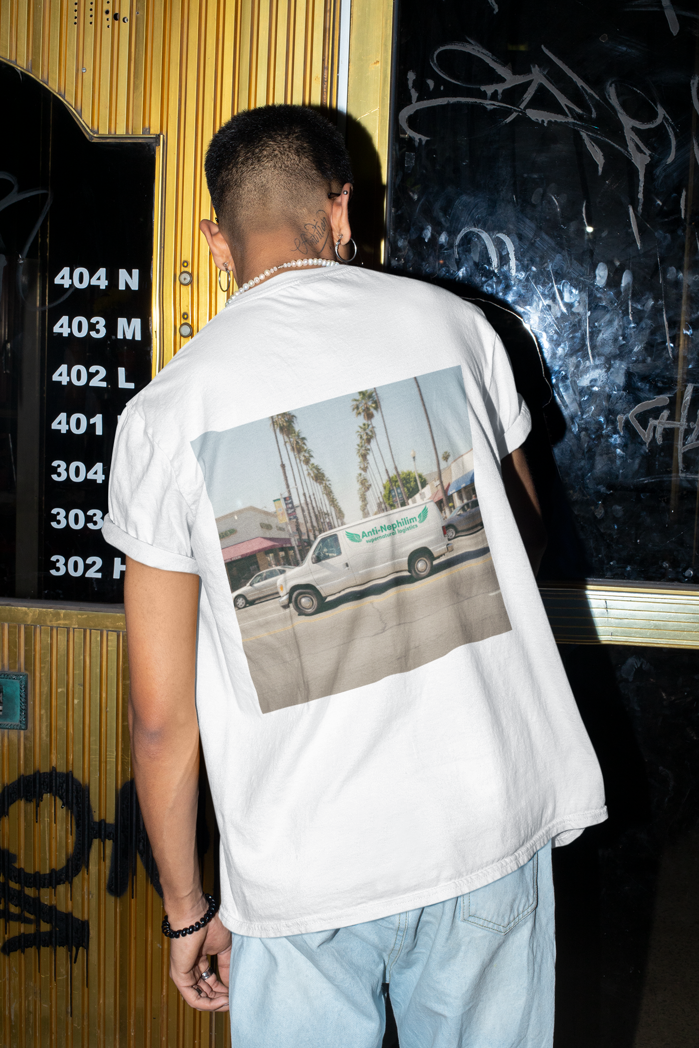 Retro 90s LA Anti Nephilim Couriers T Shirt - Kirk Ave. Apparel