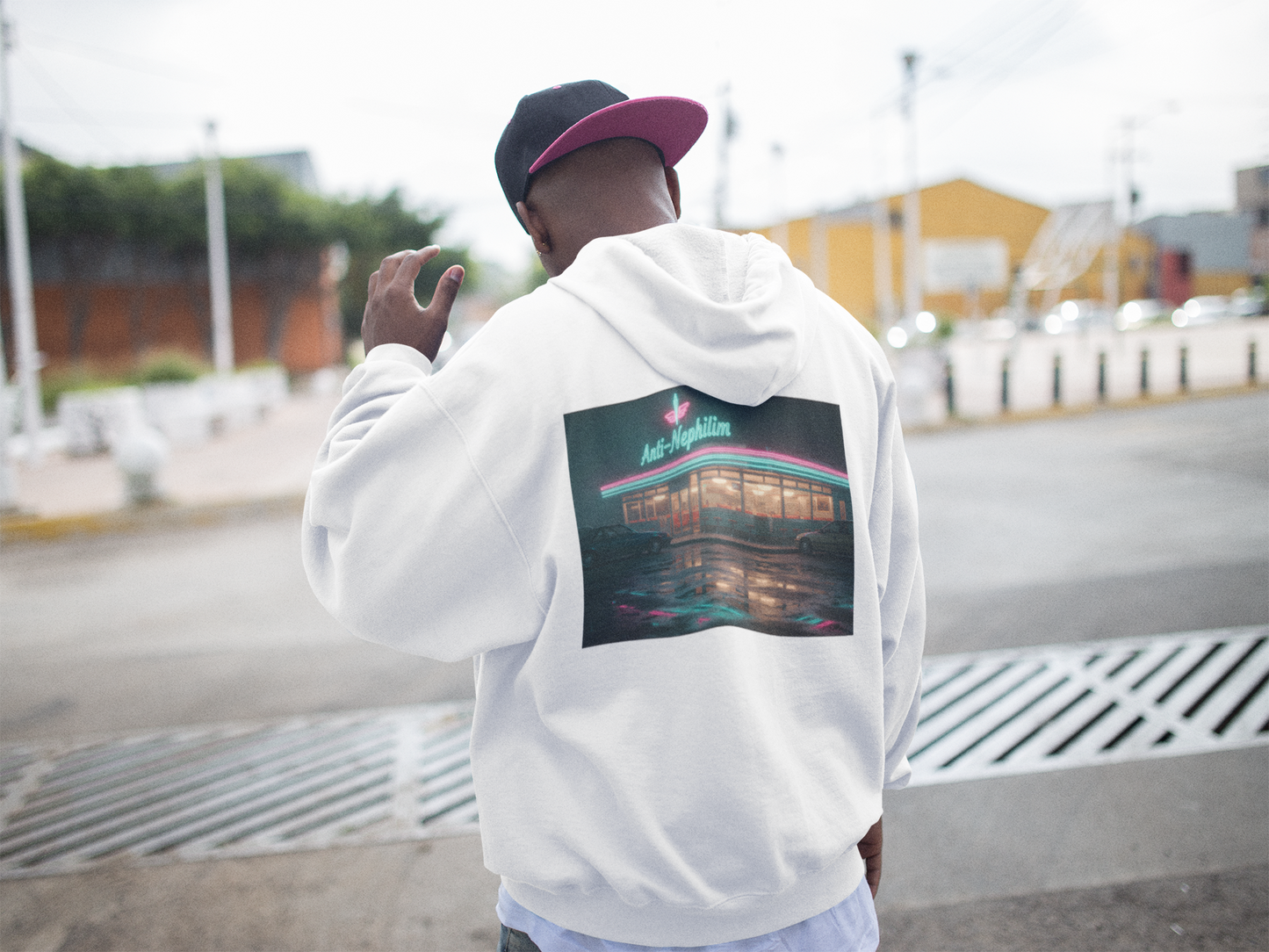 Vintage Neon Diner Anti Nephilim Hoodie – Kirk Ave. Apparel