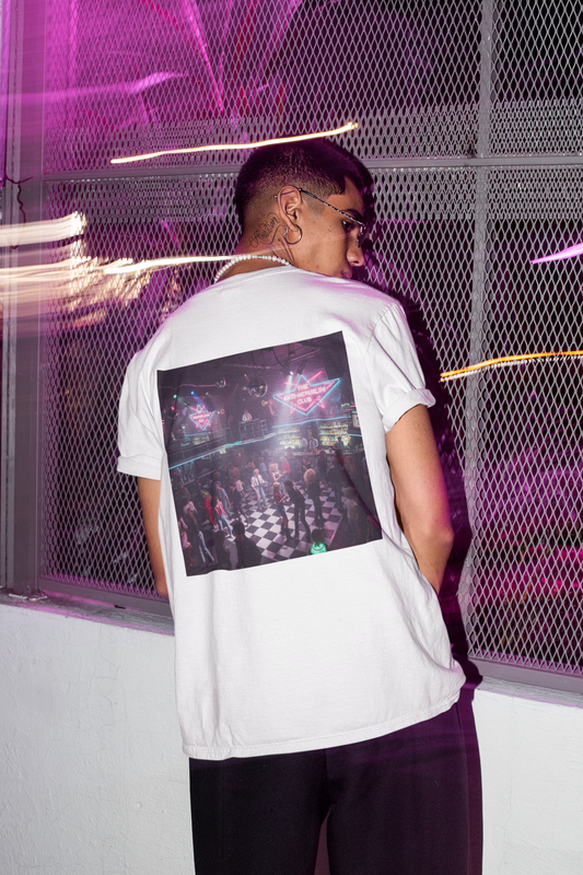 80s Neon Nightclub Anti Nephilim T Shirt - Kirk Ave. Apparel