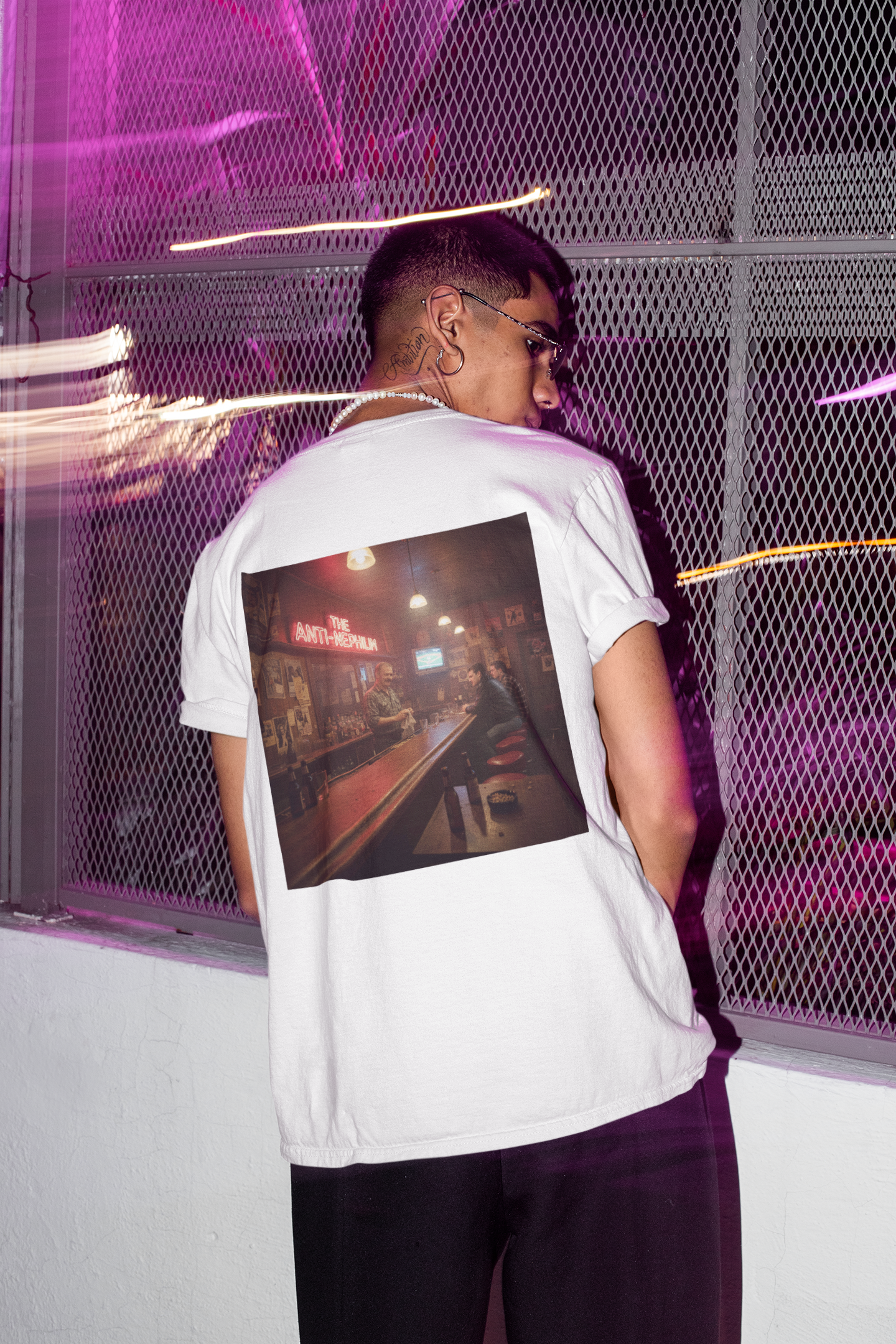 Retro Neon Dive Bar T Shirt - Kirk Ave. Apparel