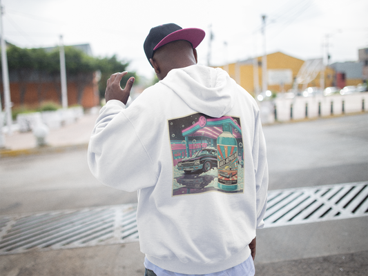 Retro Anti Nephilim Car Wash Hoodie - Kirk Ave. Apparel
