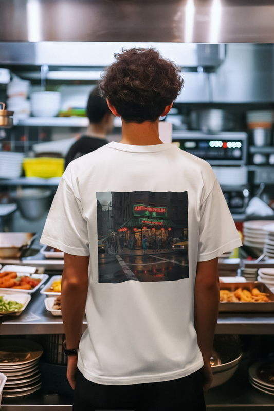 NYC Retro Chinese Anti Nephilim T Shirt - Kirk Ave. Apparel