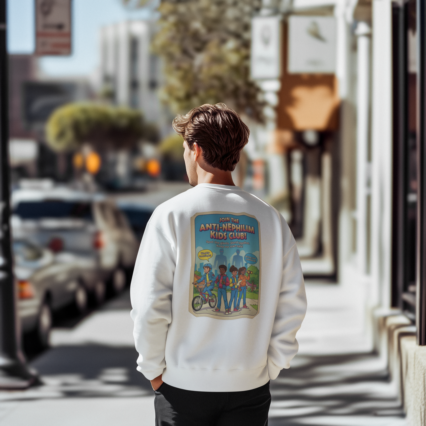 Anti Nephilim Kids Club Sweatshirt — Kirk Ave. Apparel