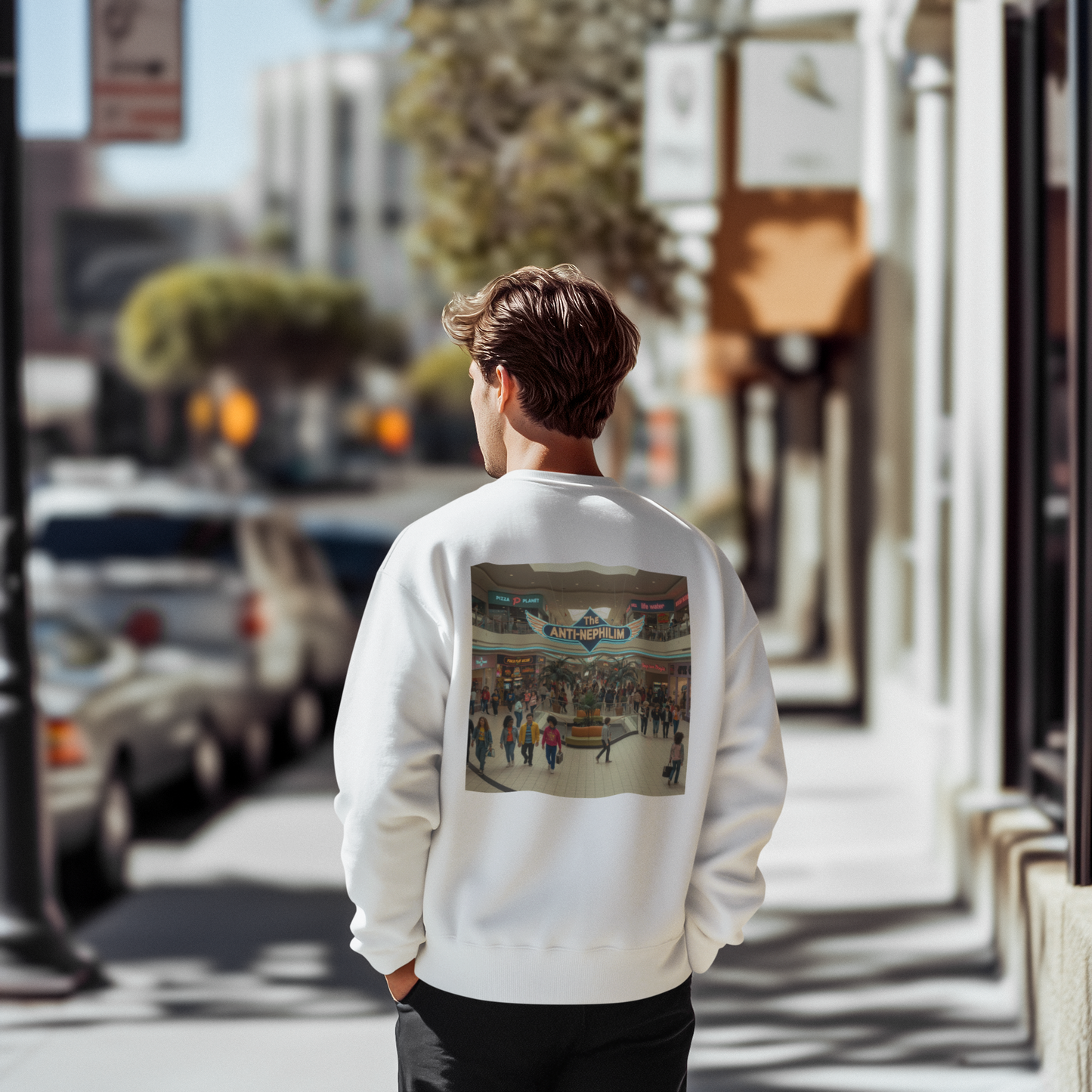 90s Mall Anti Nephilim Sweatshirt - Kirk Ave. Apparel
