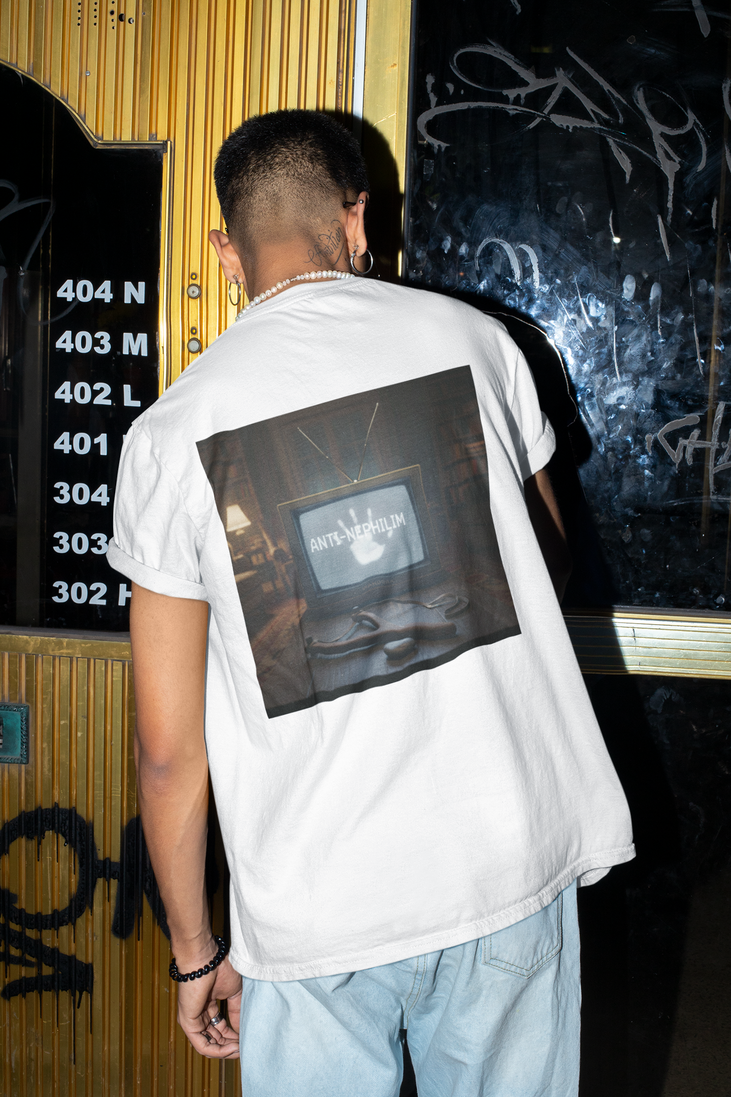 Retro TV Anti Nephilim T Shirt - Kirk Ave. Apparel
