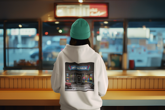 Anti Nephilim Ski Shop Hoodie — Kirk Ave. Apparel