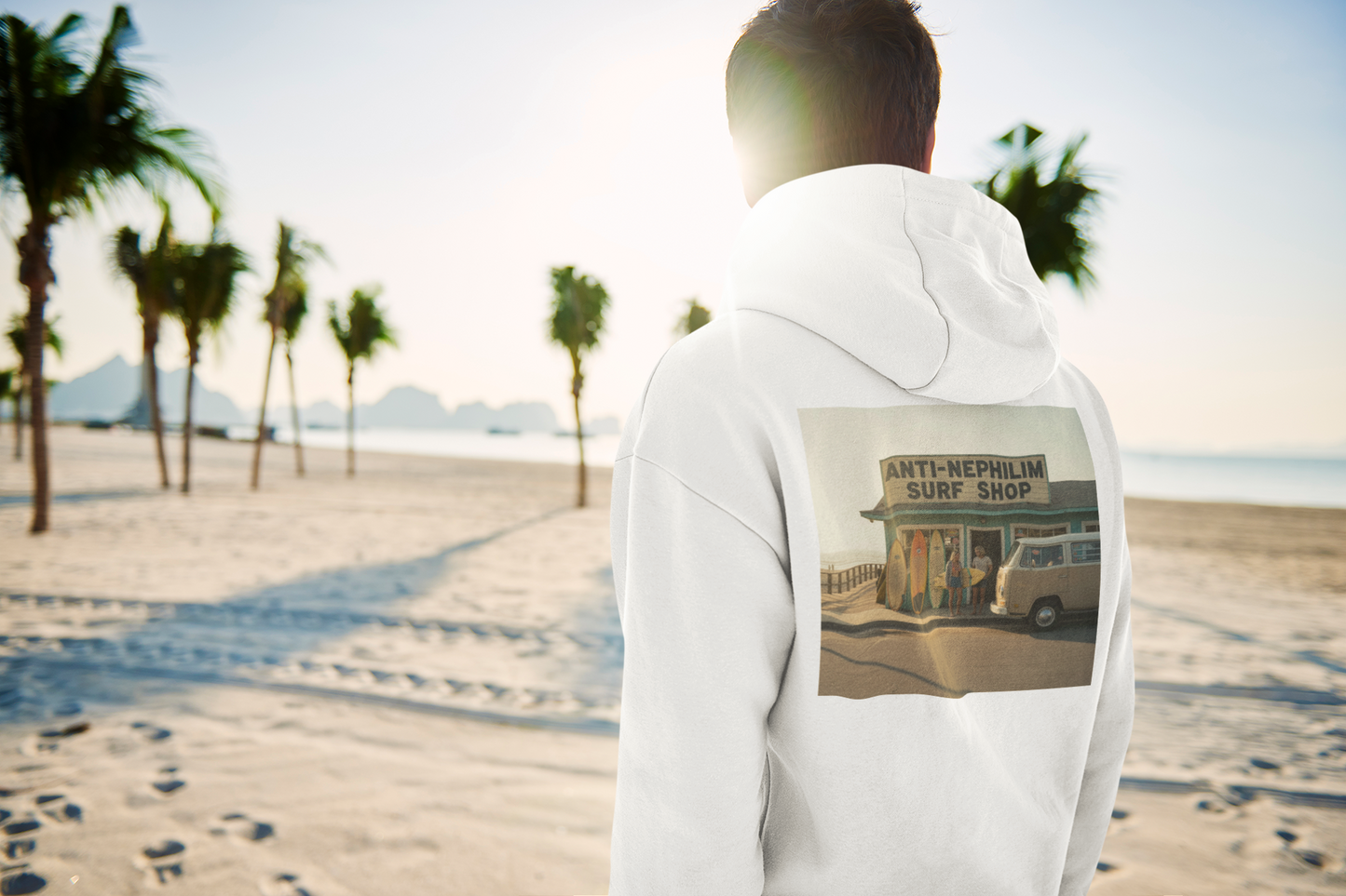Vintage surf shop Anti-Nephilim hoodie - Kirk Ave. Apparel