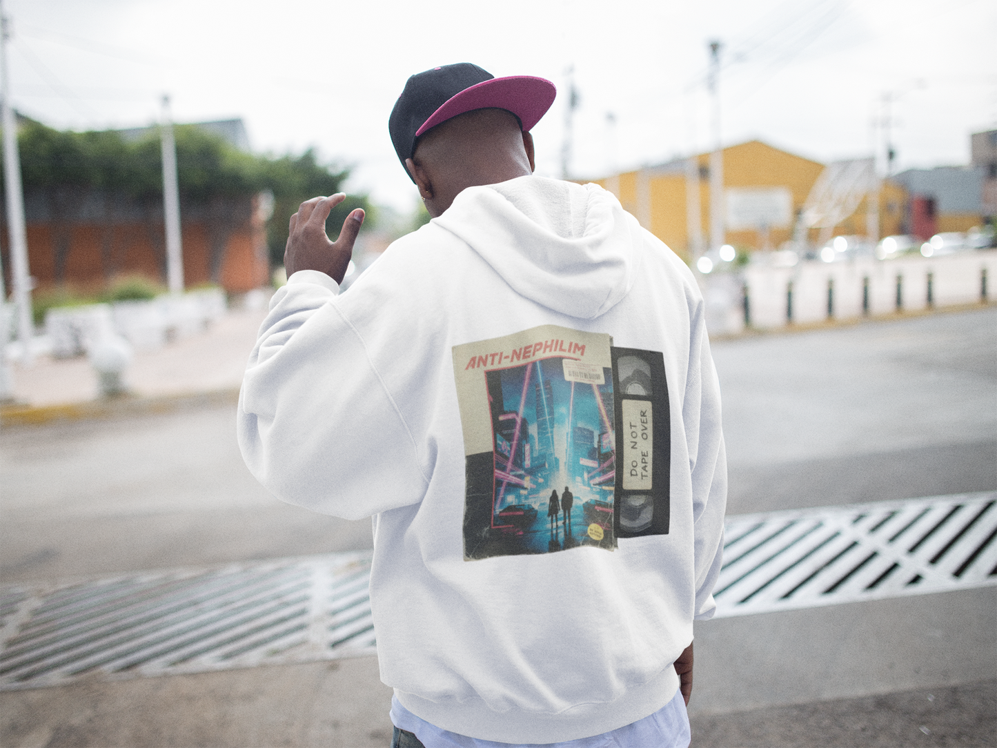 Retro VHS Anti-Nephilim Hoodie — Kirk Ave. Apparel