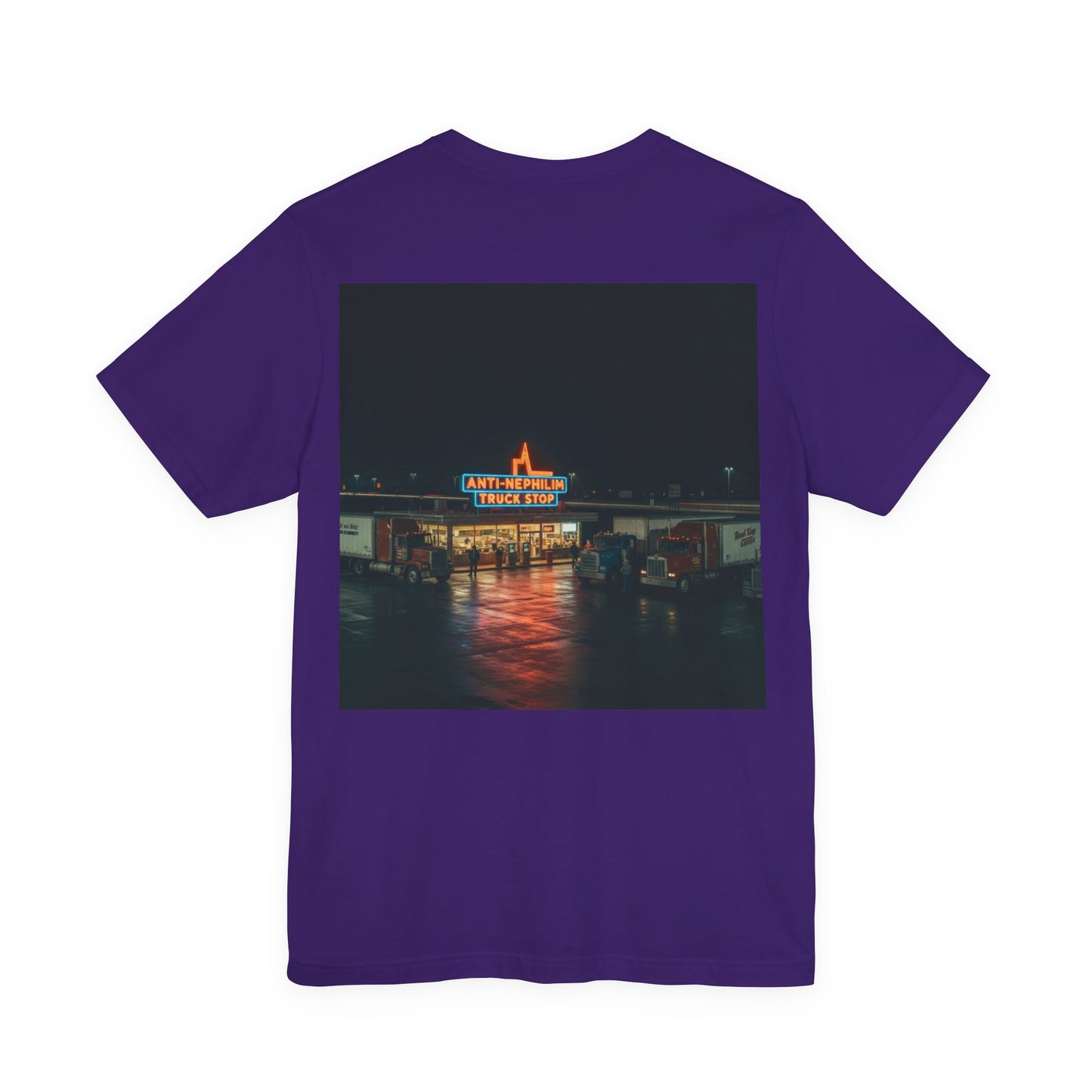 Vintage Neon Anti-Nephilim Truck Stop T-Shirt — Kirk Ave. Apparel