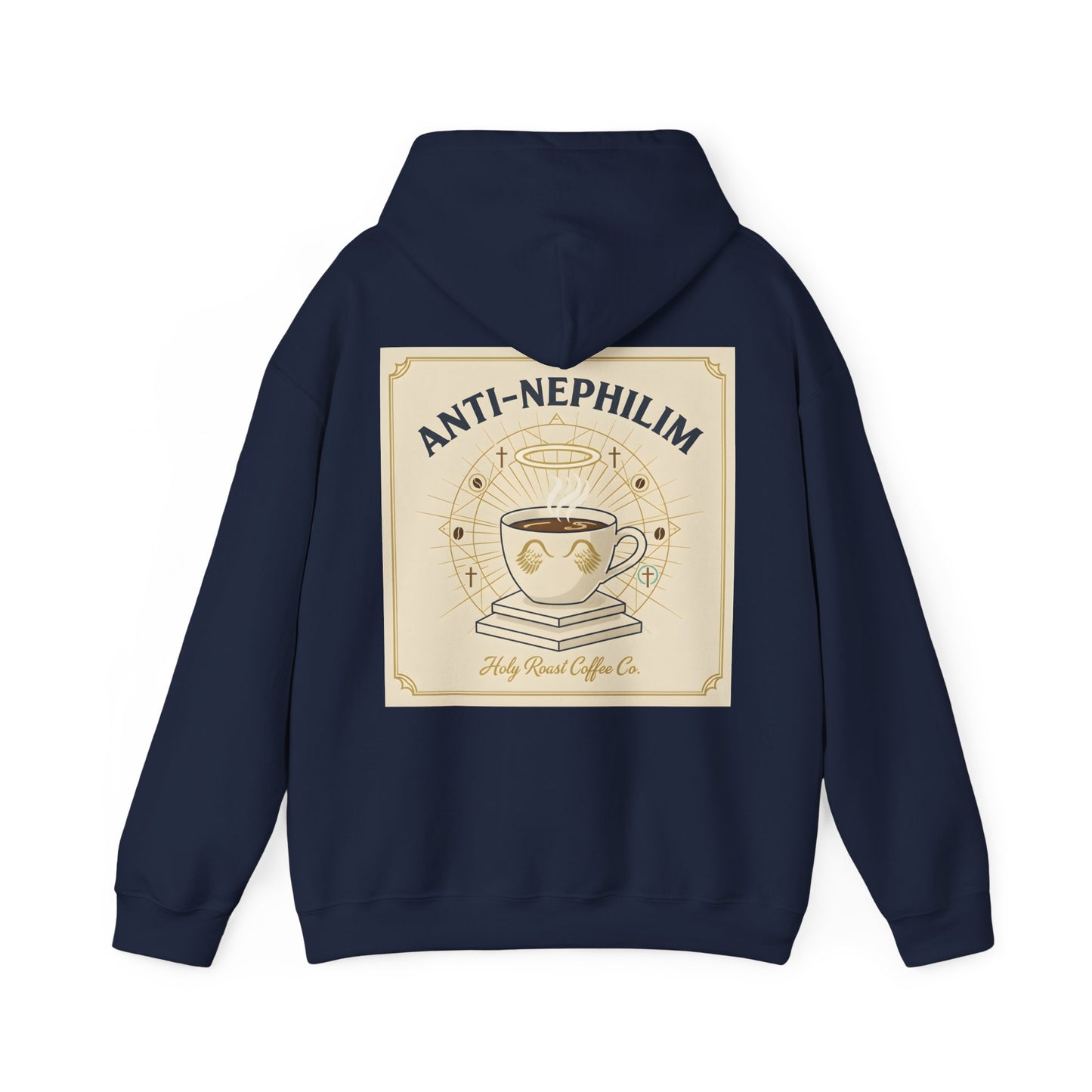 Retro Anti Nephilim Coffee Hoodie — Kirk Ave. Apparel