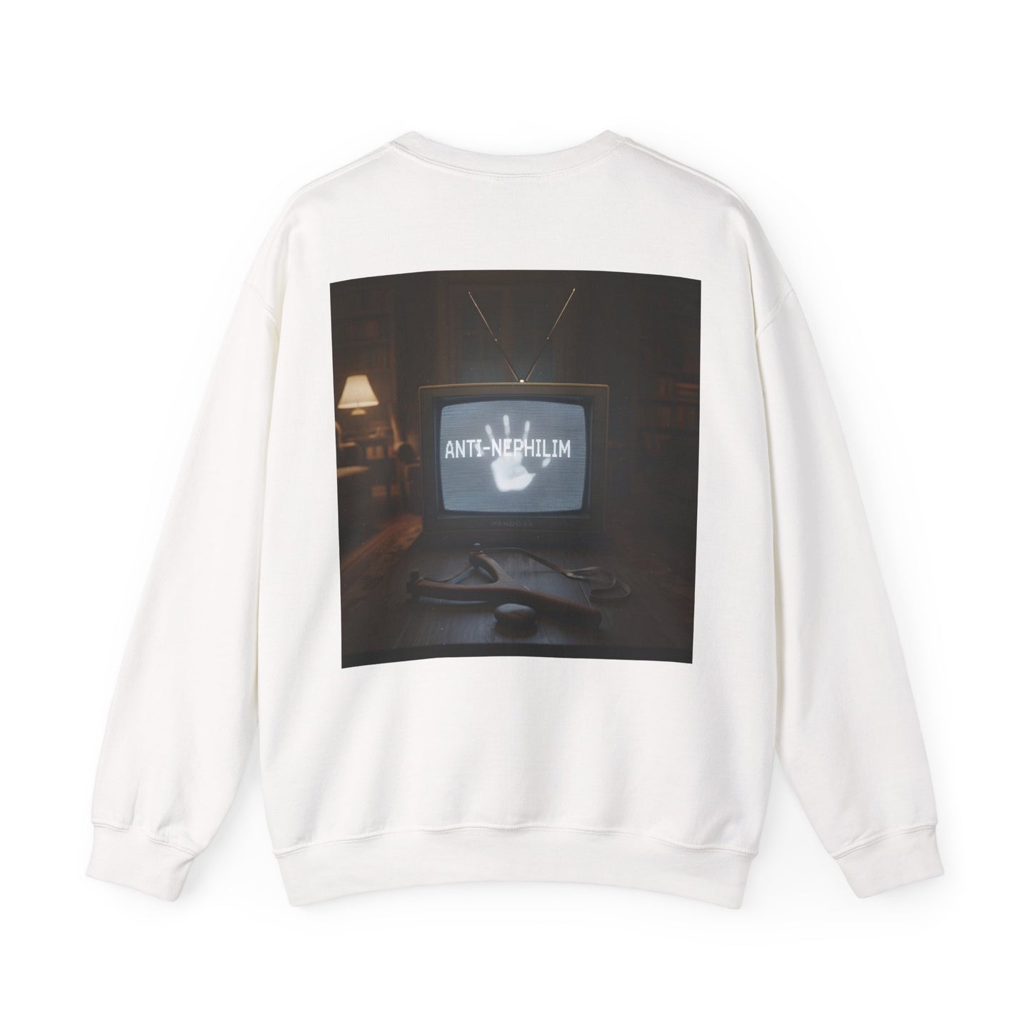 Retro TV Anti Nephilim Sweatshirt - Kirk Ave. Apparel
