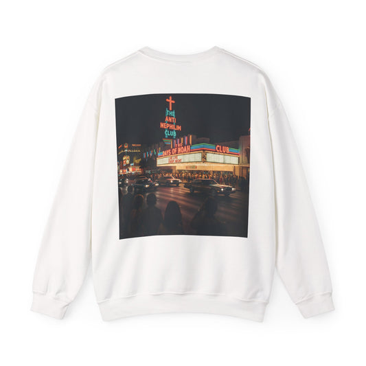 Retro Neon Anti Nephilim Casino Sweatshirt - Kirk Ave. Apparel