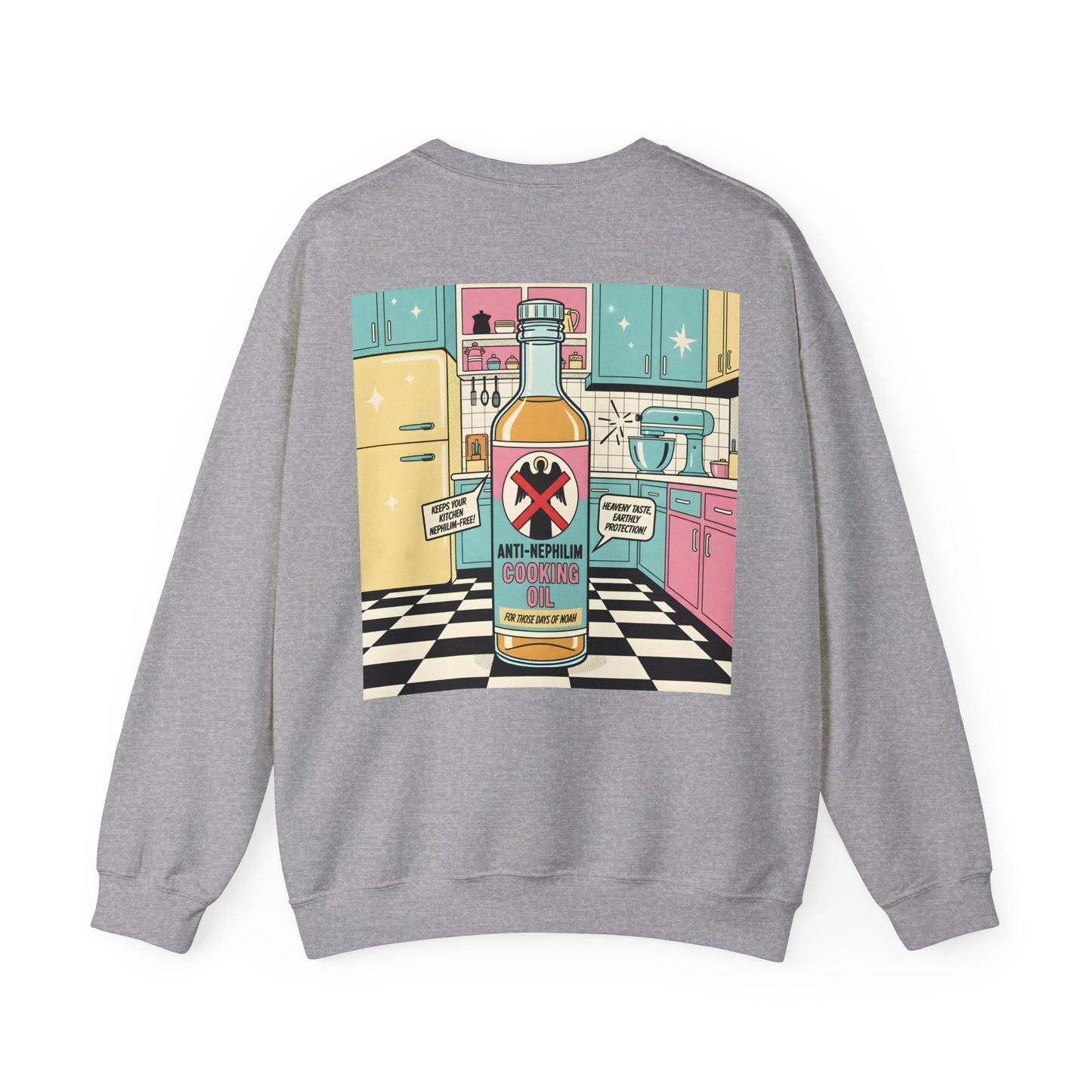 Retro Kitchen Pop Art Anti Nephilim Sweatshirt - Kirk Ave. Apparel