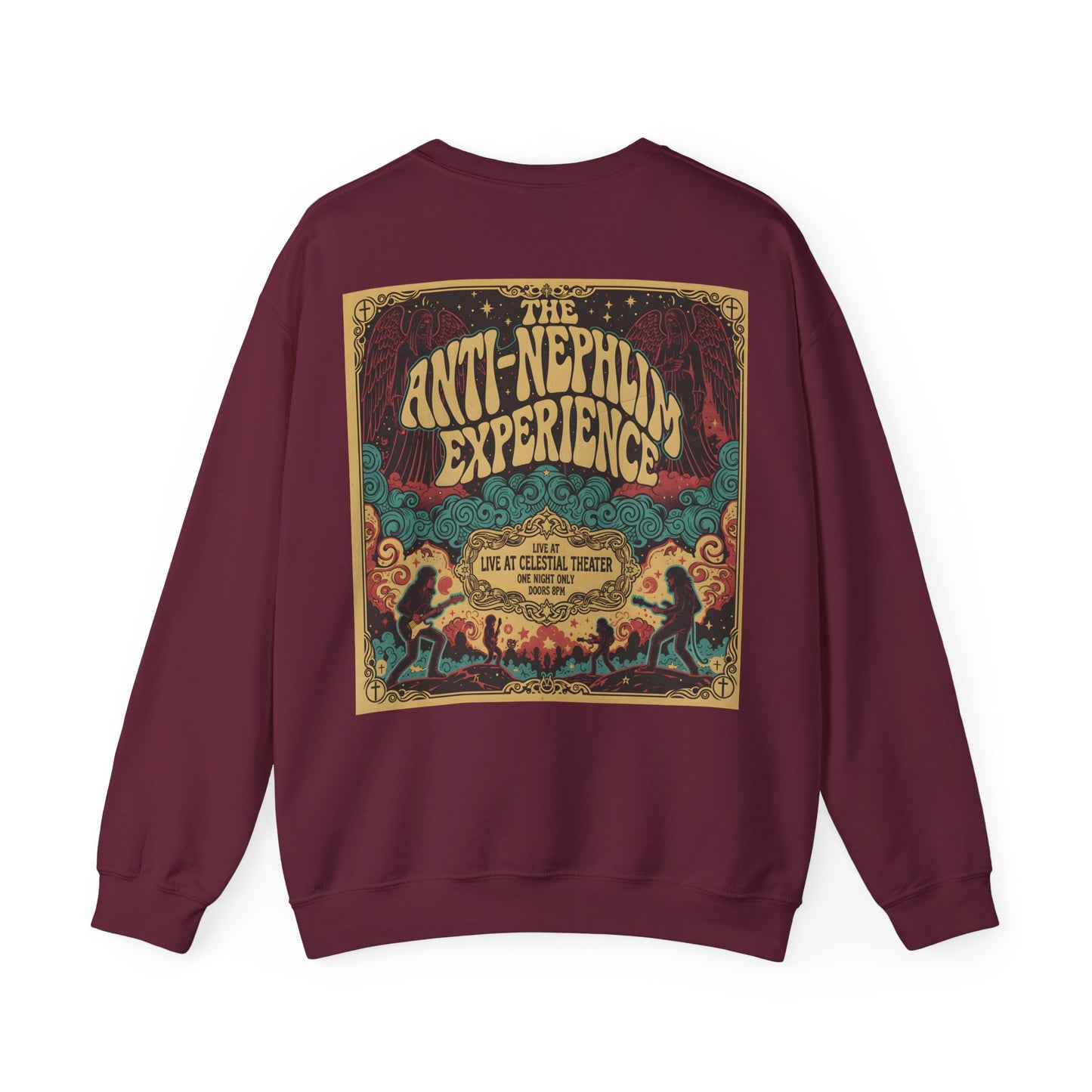 70s Concert Sweatshirt Anti Nephilim Experience - Kirk Ave. Apparel