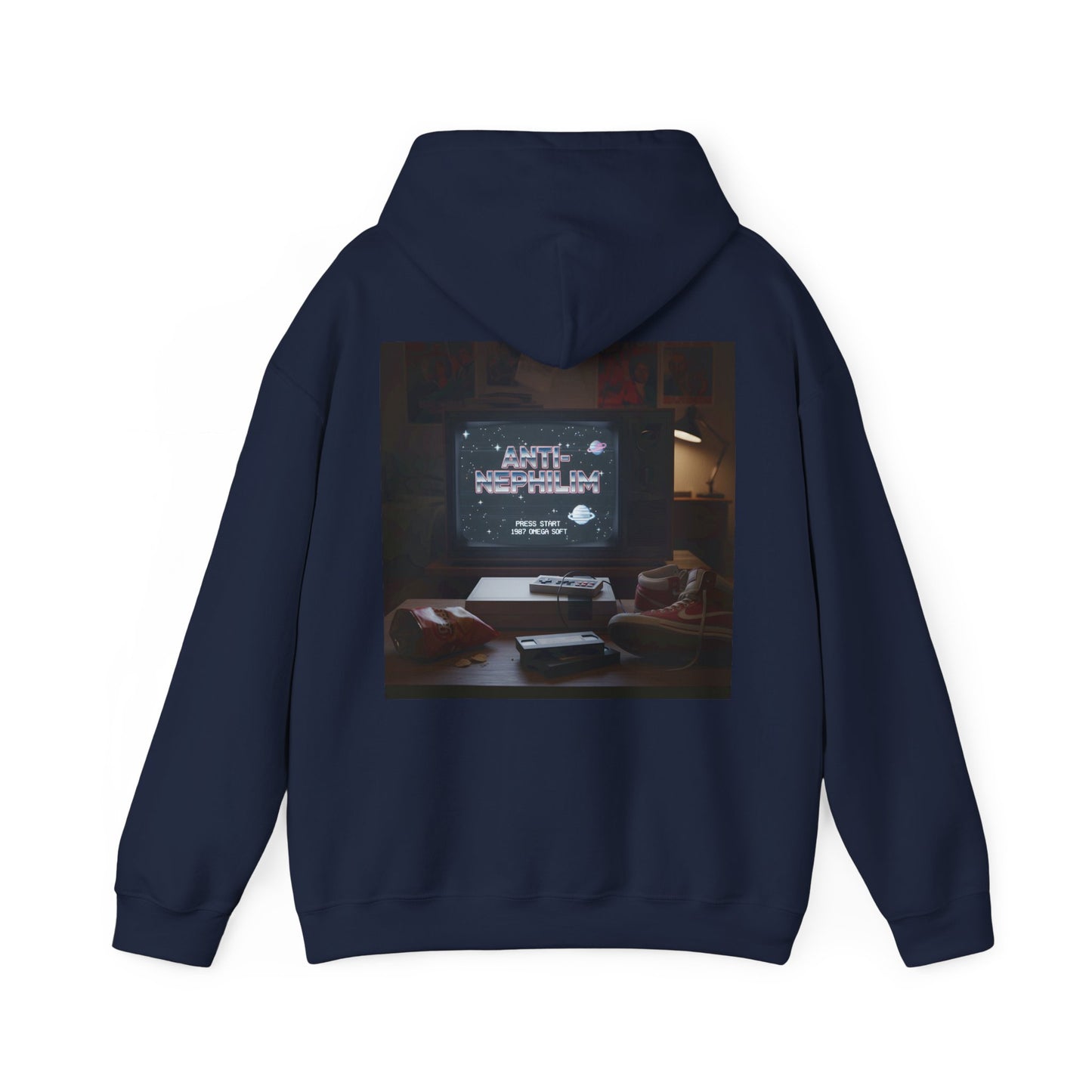 Retro Gamer Anti Nephilim Hoodie - Kirk Ave. Apparel