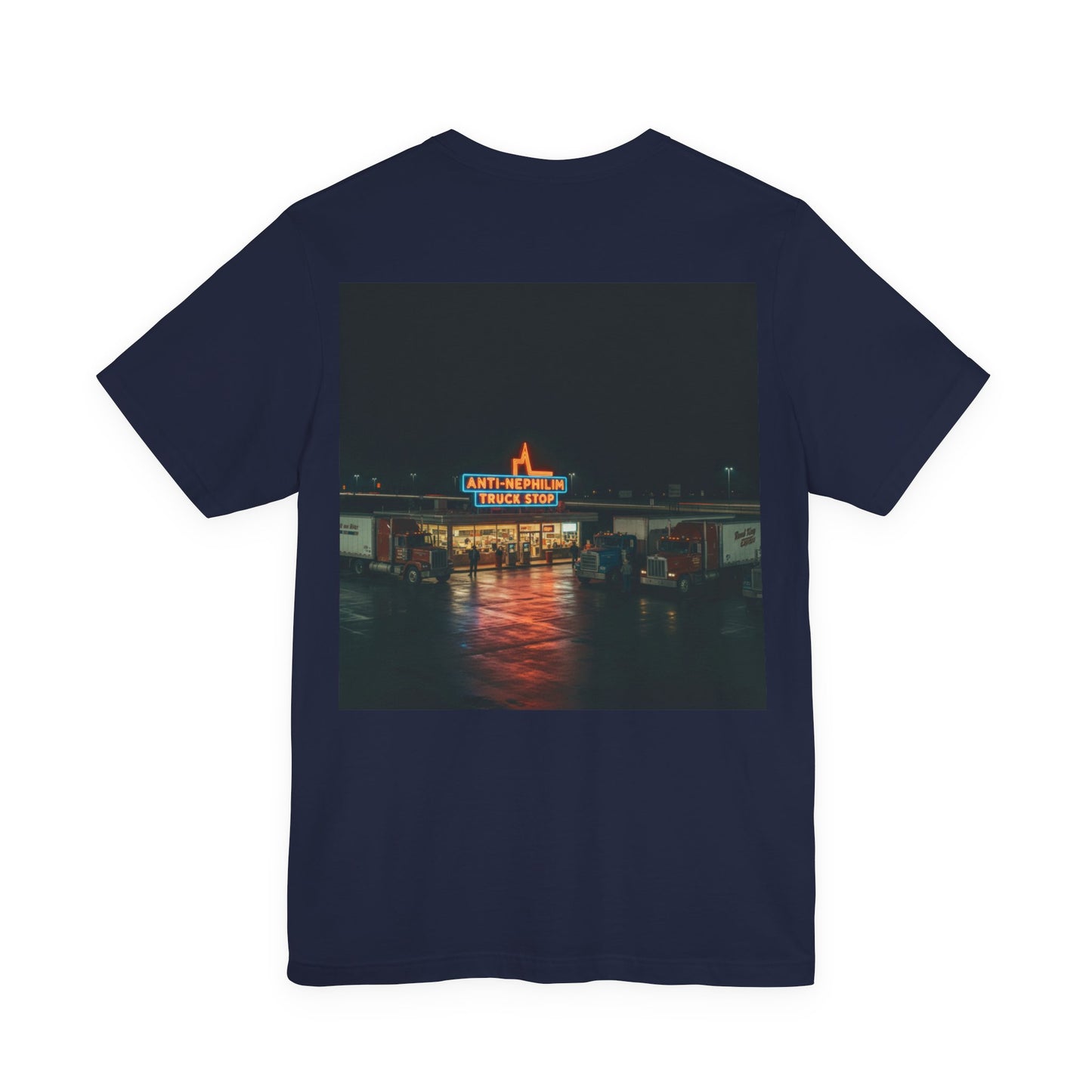 Vintage Neon Anti-Nephilim Truck Stop T-Shirt — Kirk Ave. Apparel