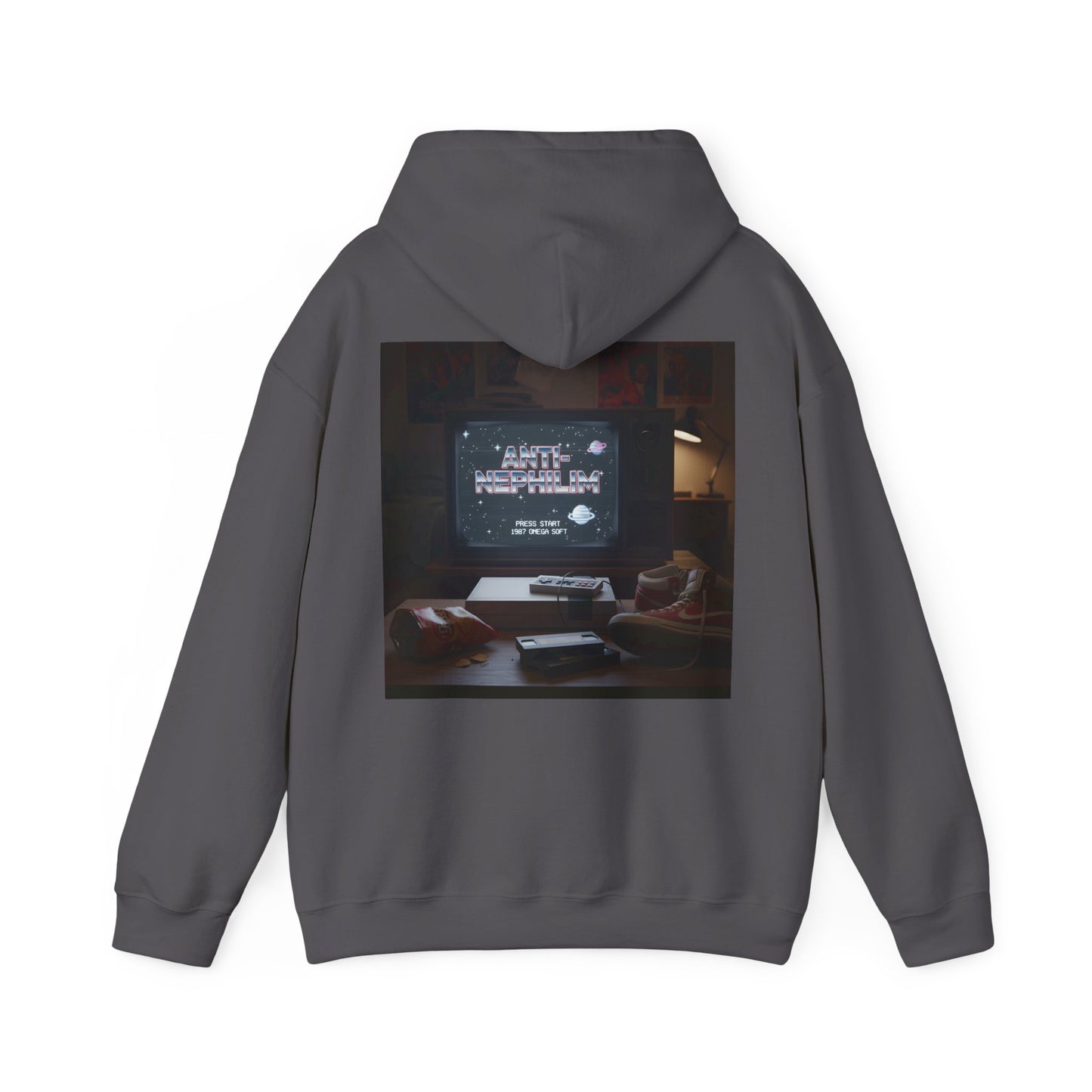 Retro Gamer Anti Nephilim Hoodie - Kirk Ave. Apparel