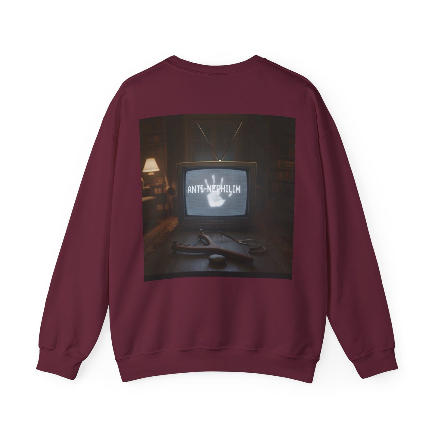 Retro TV Anti Nephilim Sweatshirt - Kirk Ave. Apparel