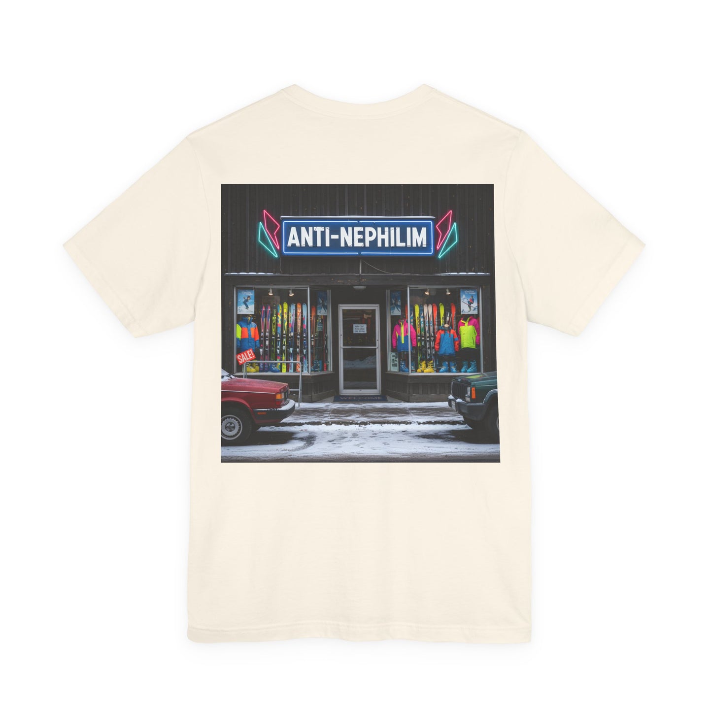 Anti Nephilim Ski Shop T Shirt - Kirk Ave. Apparel