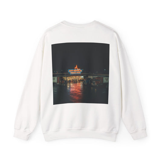 Vintage Neon Anti-Nephilim Truck Stop Sweatshirt — Kirk Ave. Apparel