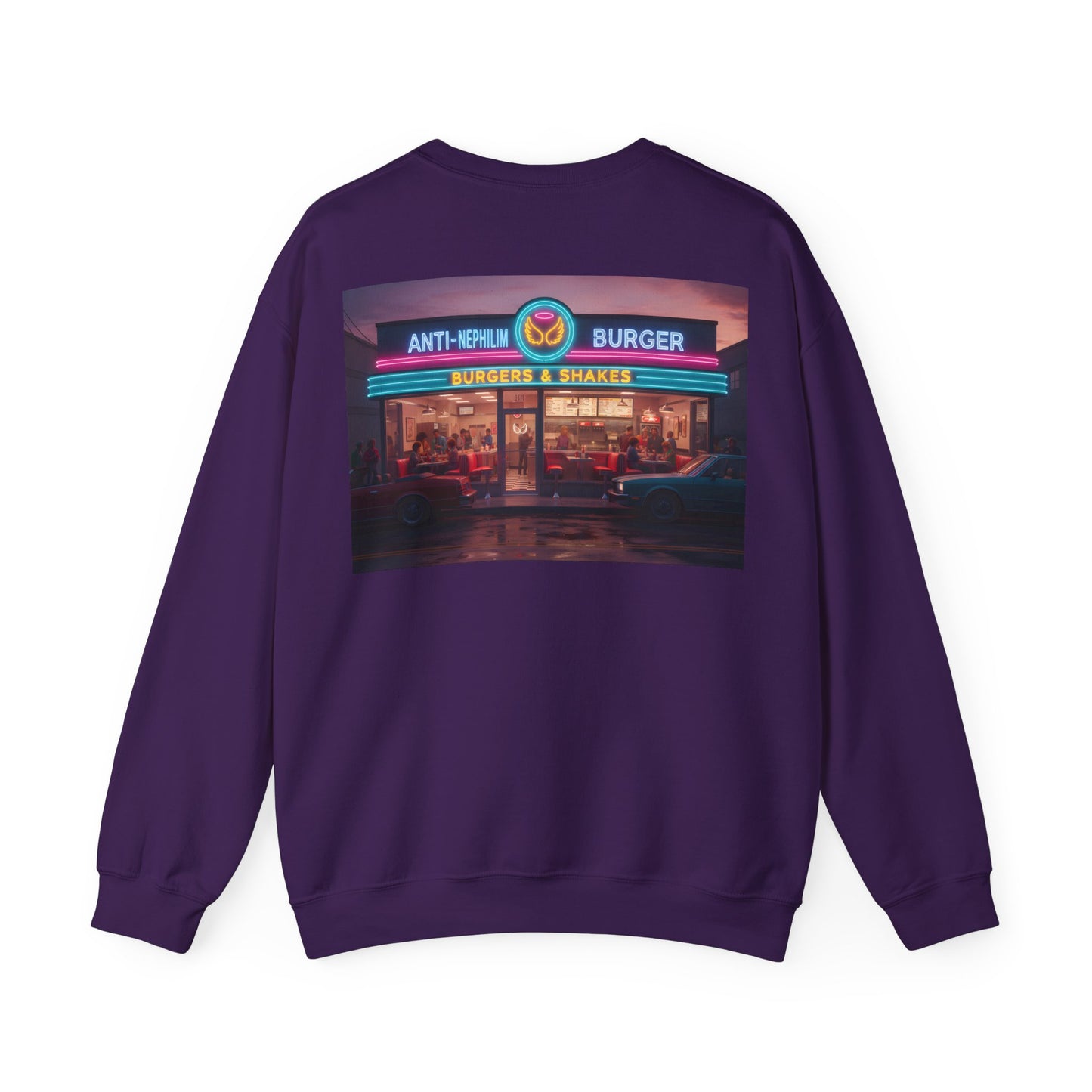 Retro Neon Burger Joint Sweatshirt — Kirk Ave. Apparel